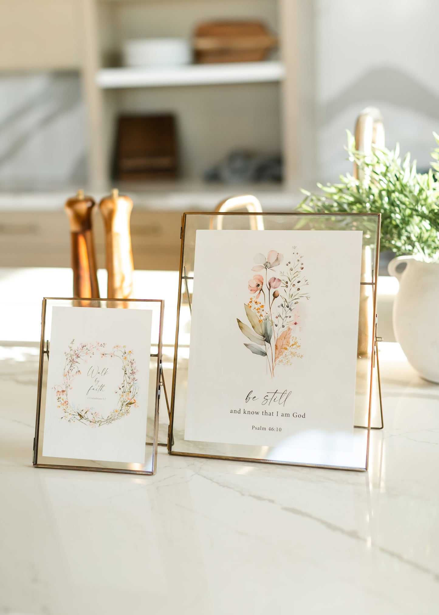 Tabletop Gold Floating Frame - FINAL SALE