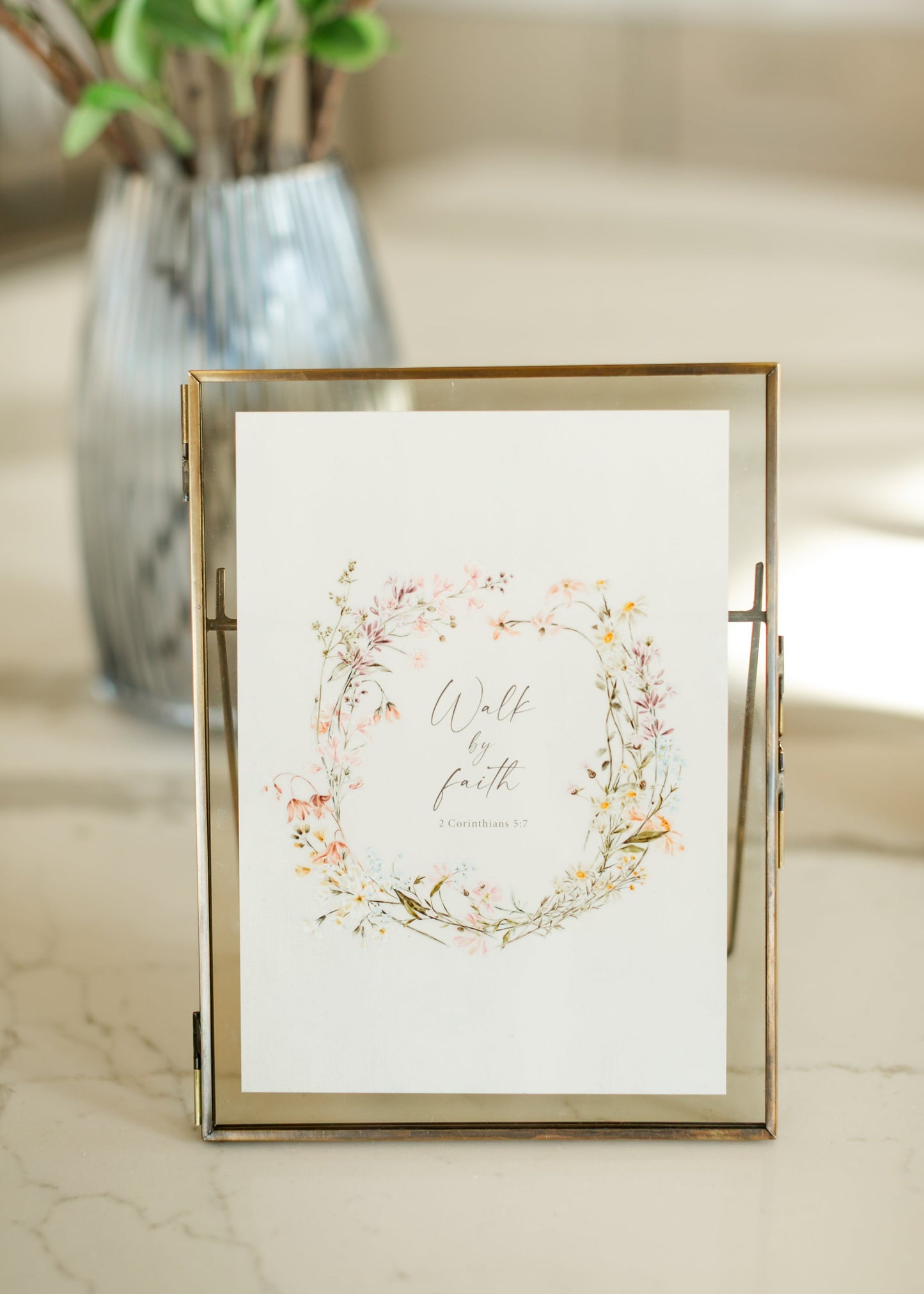 Tabletop Gold Floating Frame - FINAL SALE