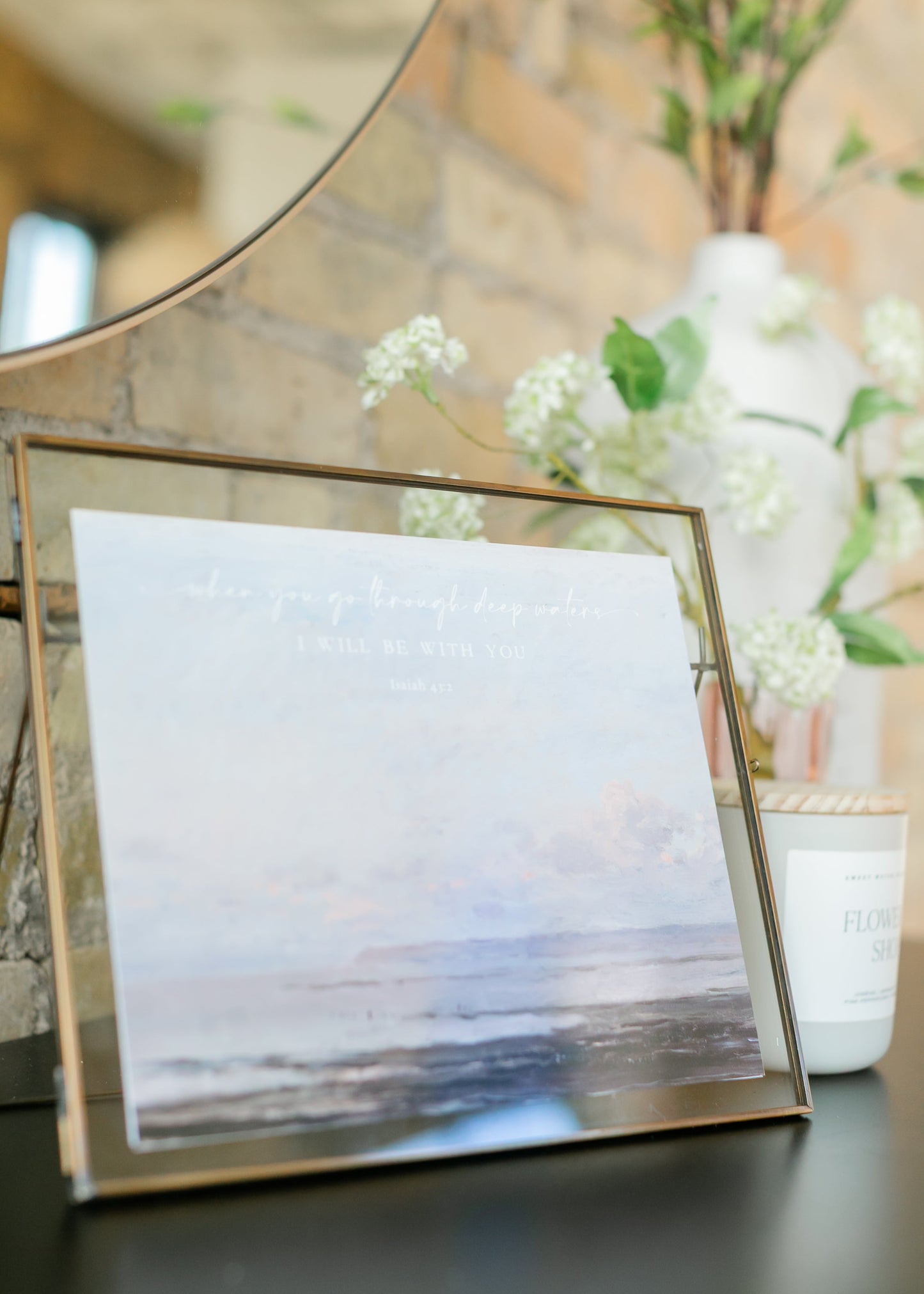 Tabletop Gold Floating Frame - FINAL SALE
