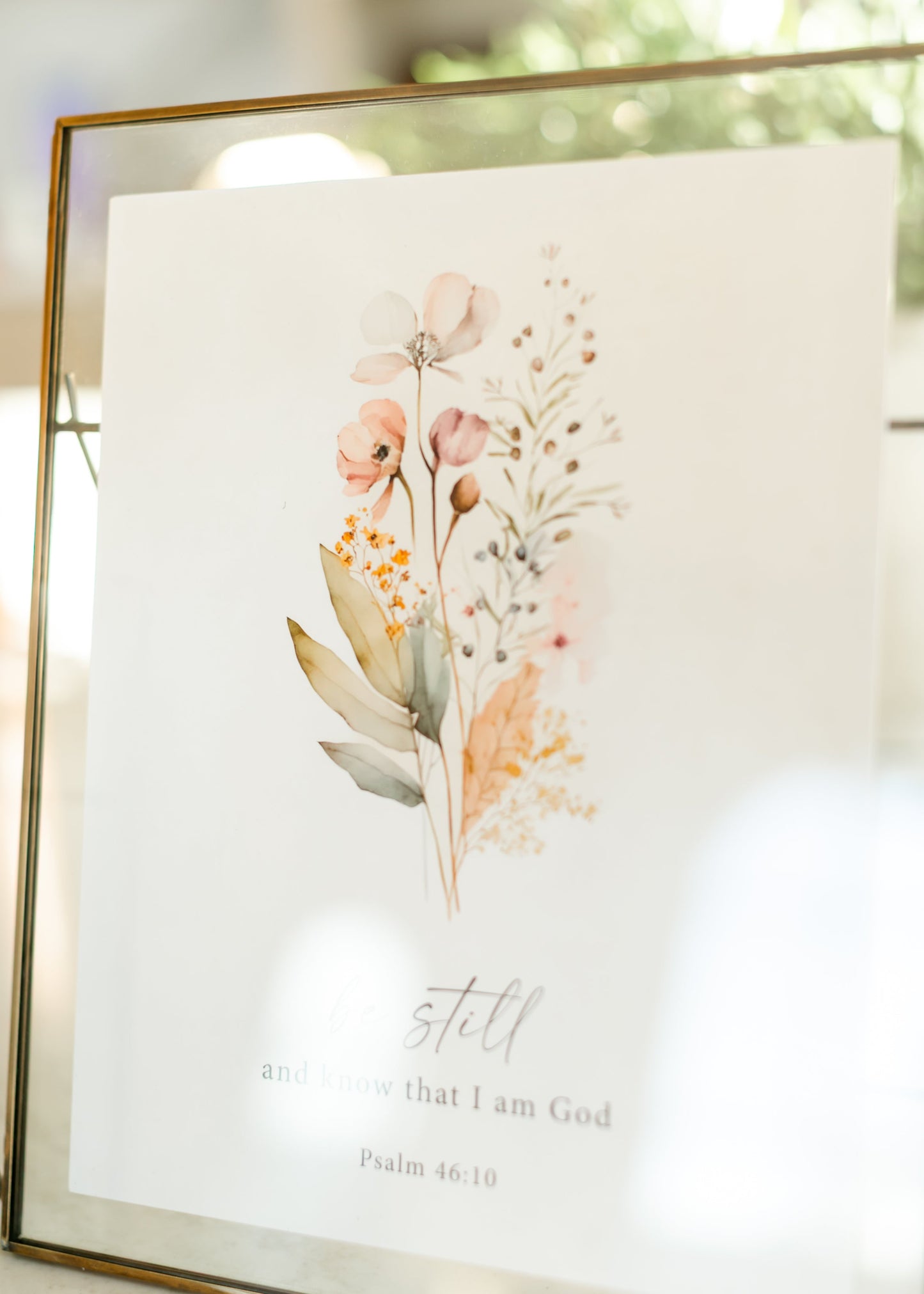 Tabletop Gold Floating Frame - FINAL SALE
