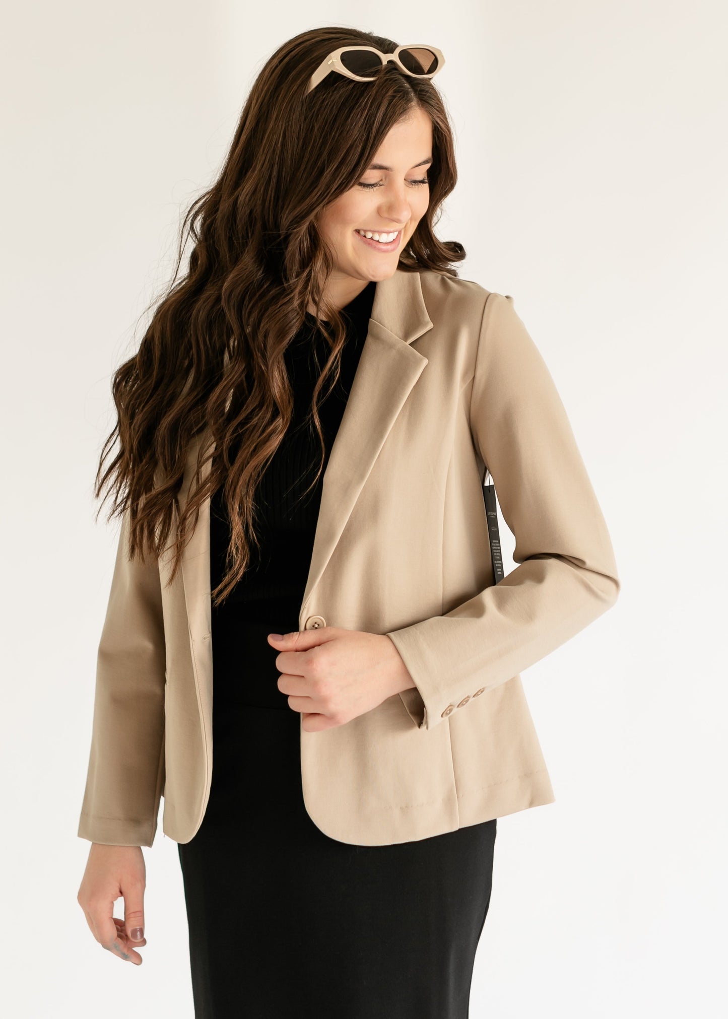 Liverpool Los Angeles®  Fitted Single Button Blazer - FINAL SALE