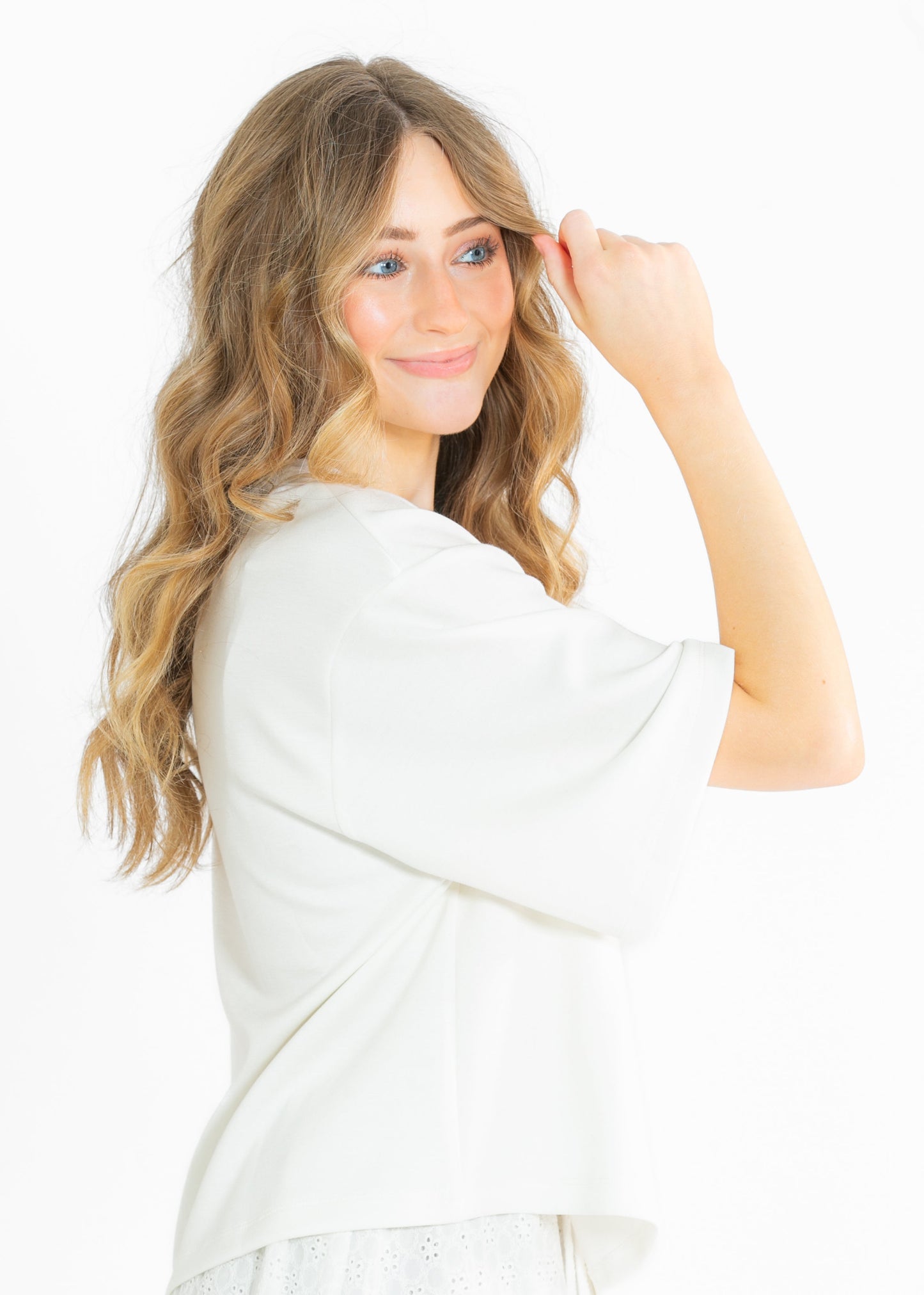 Taryn Drop Shoulder Soft Scuba Everyday Basic Tee - FINAL SALE