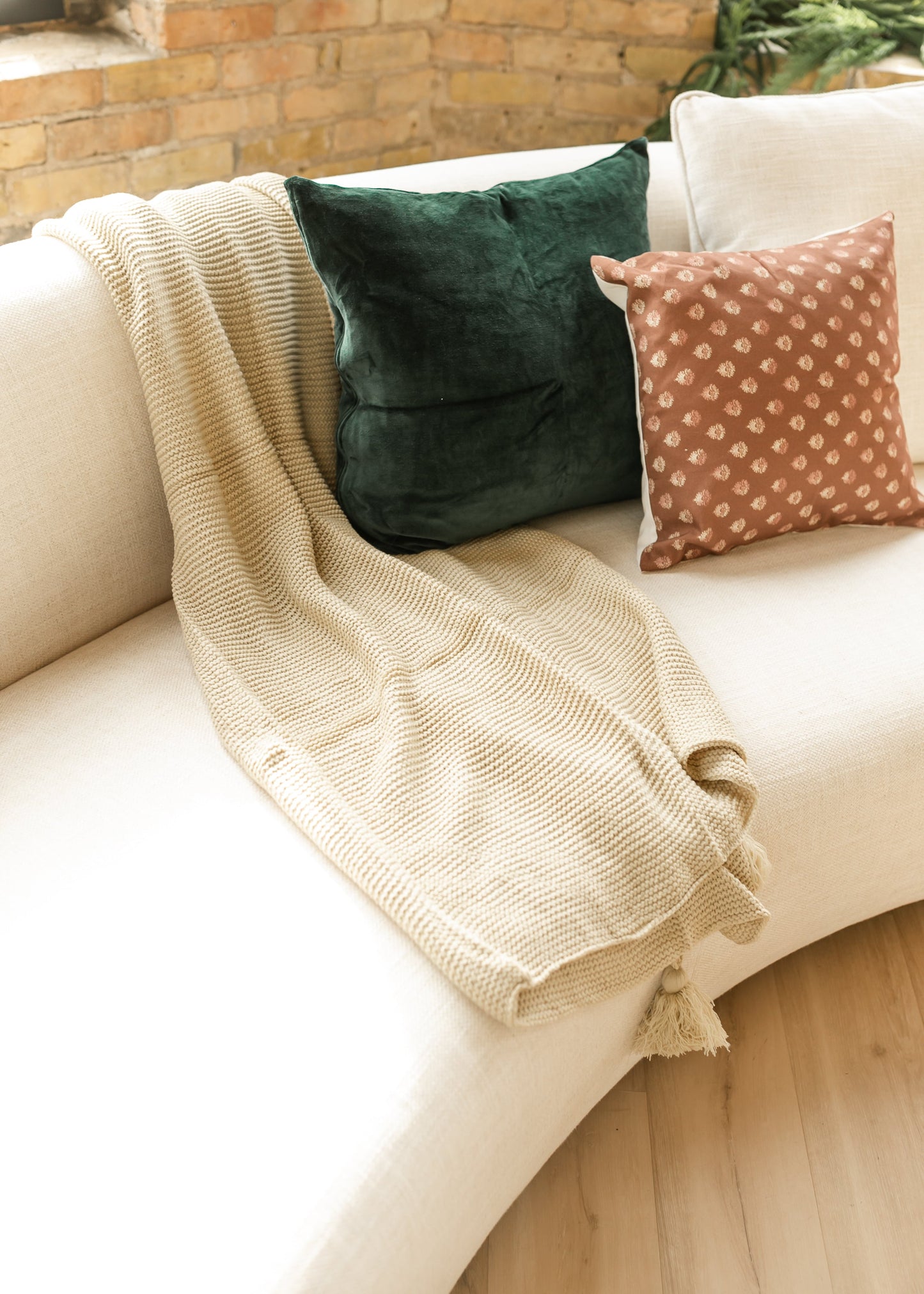Tassled Knit Throw Blanket - FINAL SALE