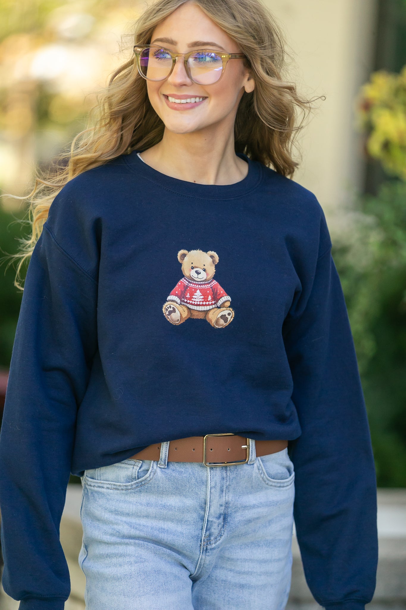 Teddy Bear Graphic Sweatshirt - FINAL SALE