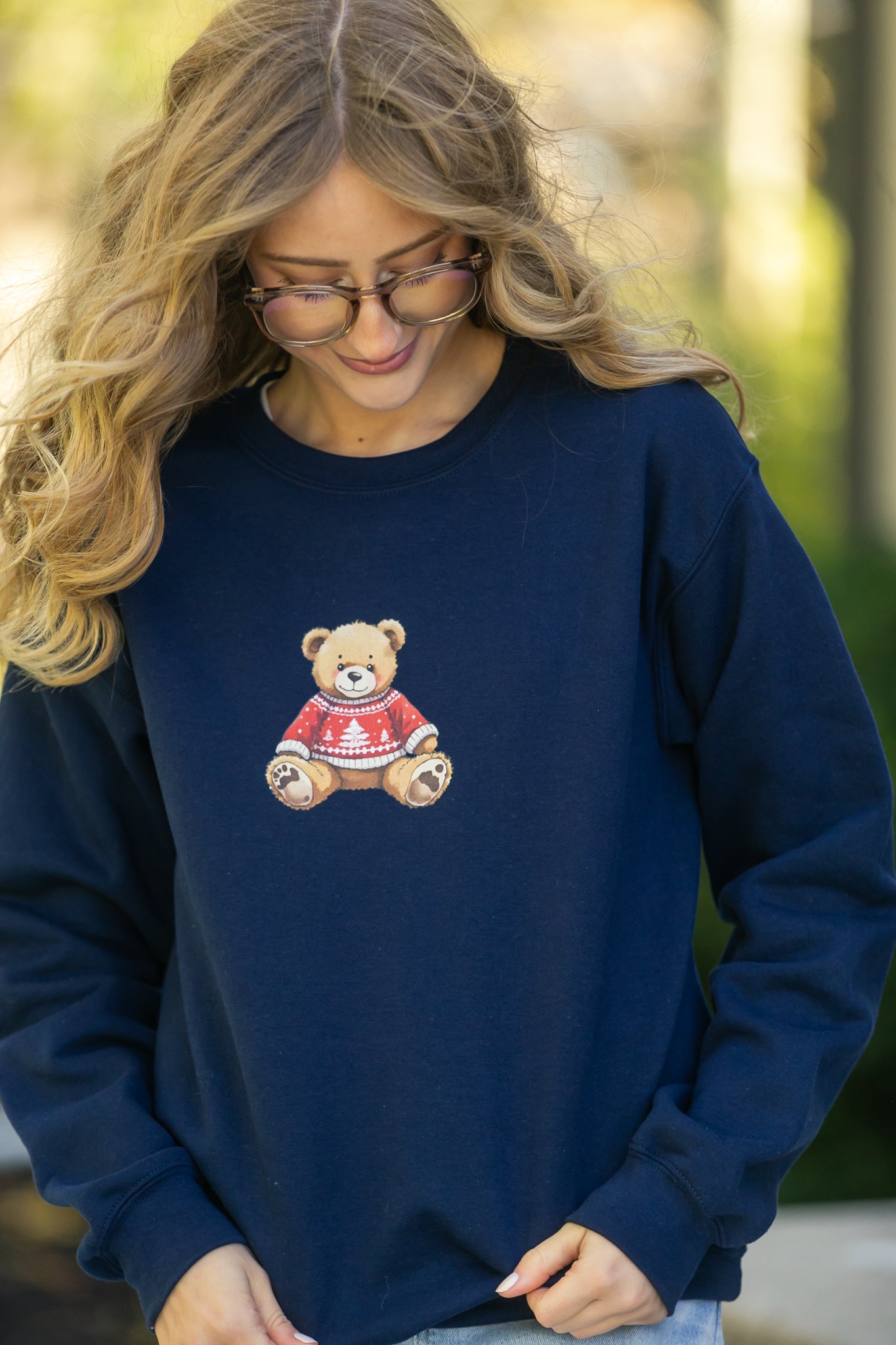 Teddy Bear Graphic Sweatshirt - FINAL SALE
