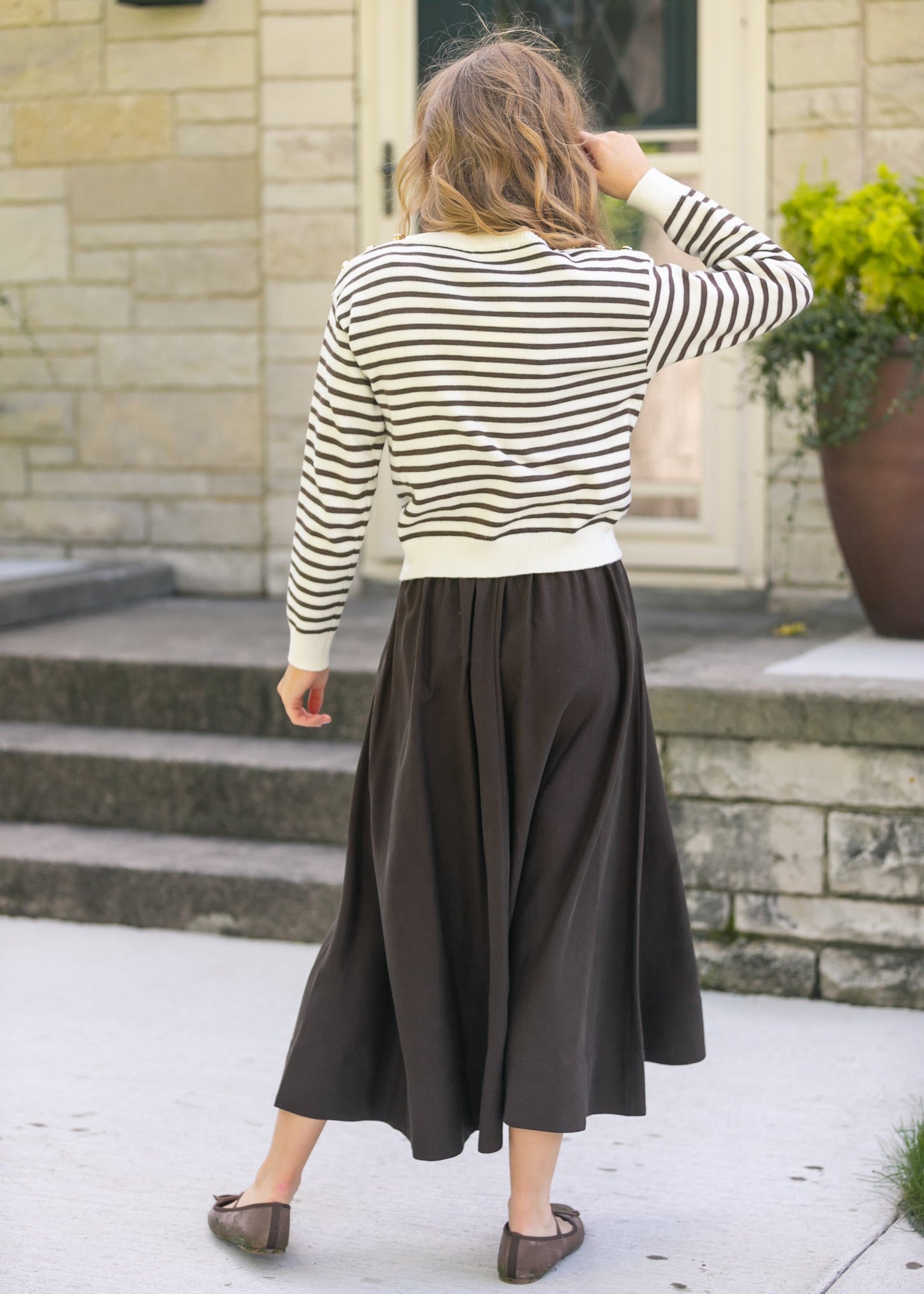 Tencel A-Line Maxi Skirt