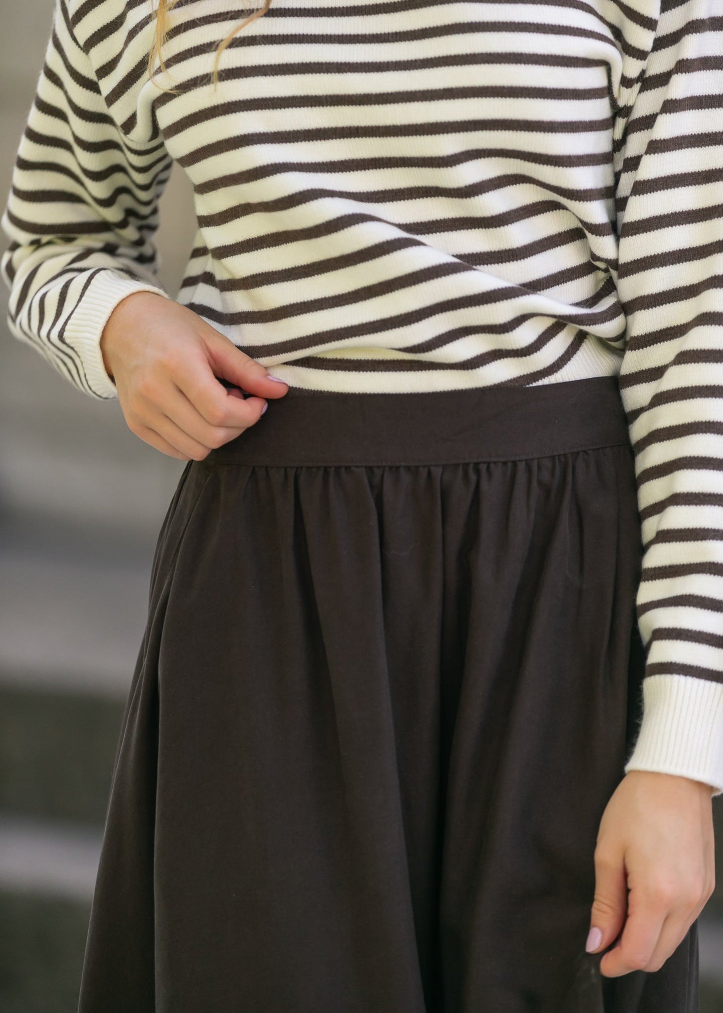 Tencel A-Line Maxi Skirt