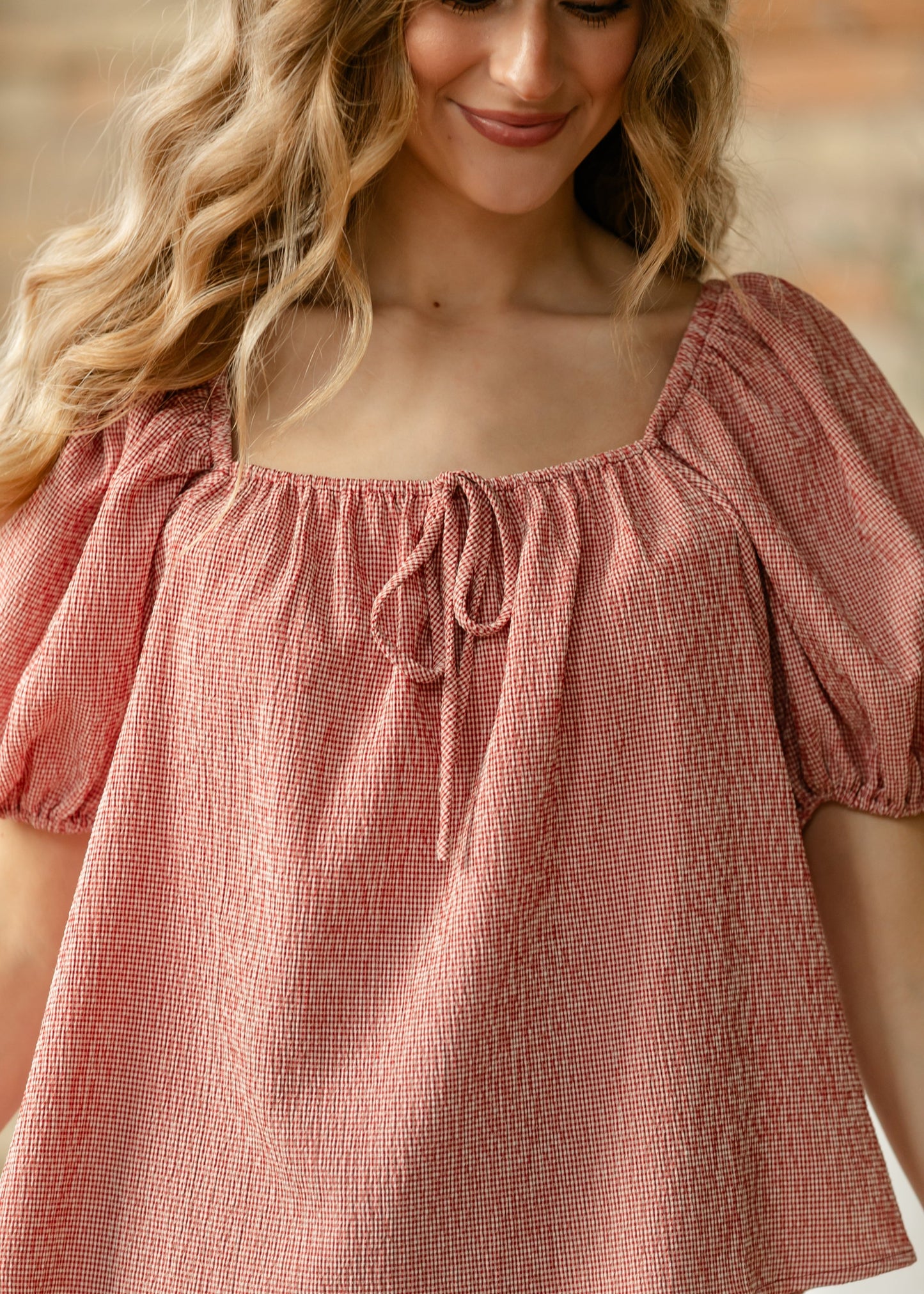 Things Between® Alix Square Neck Puff Sleeve Top - FINAL SALE