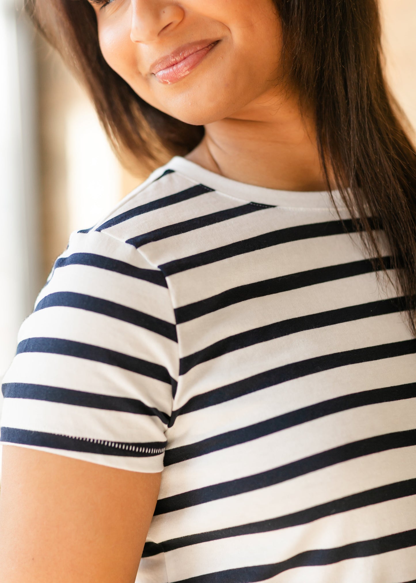 Thread & Supply® Asher Navy Striped Tee - FINAL SALE