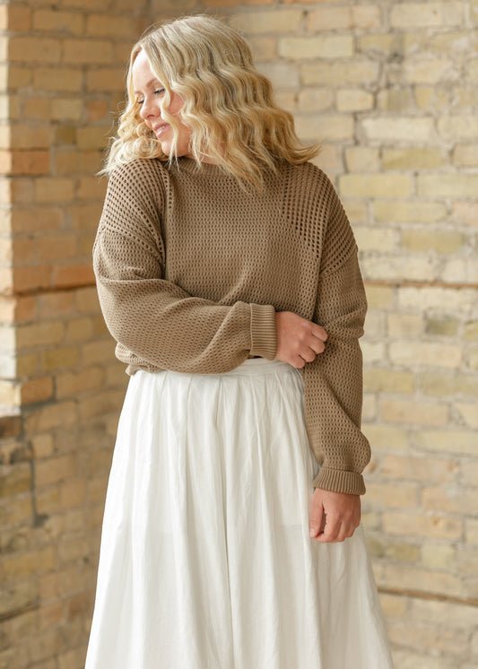 Thread & Supply® Jasmine Open Knit Sweater