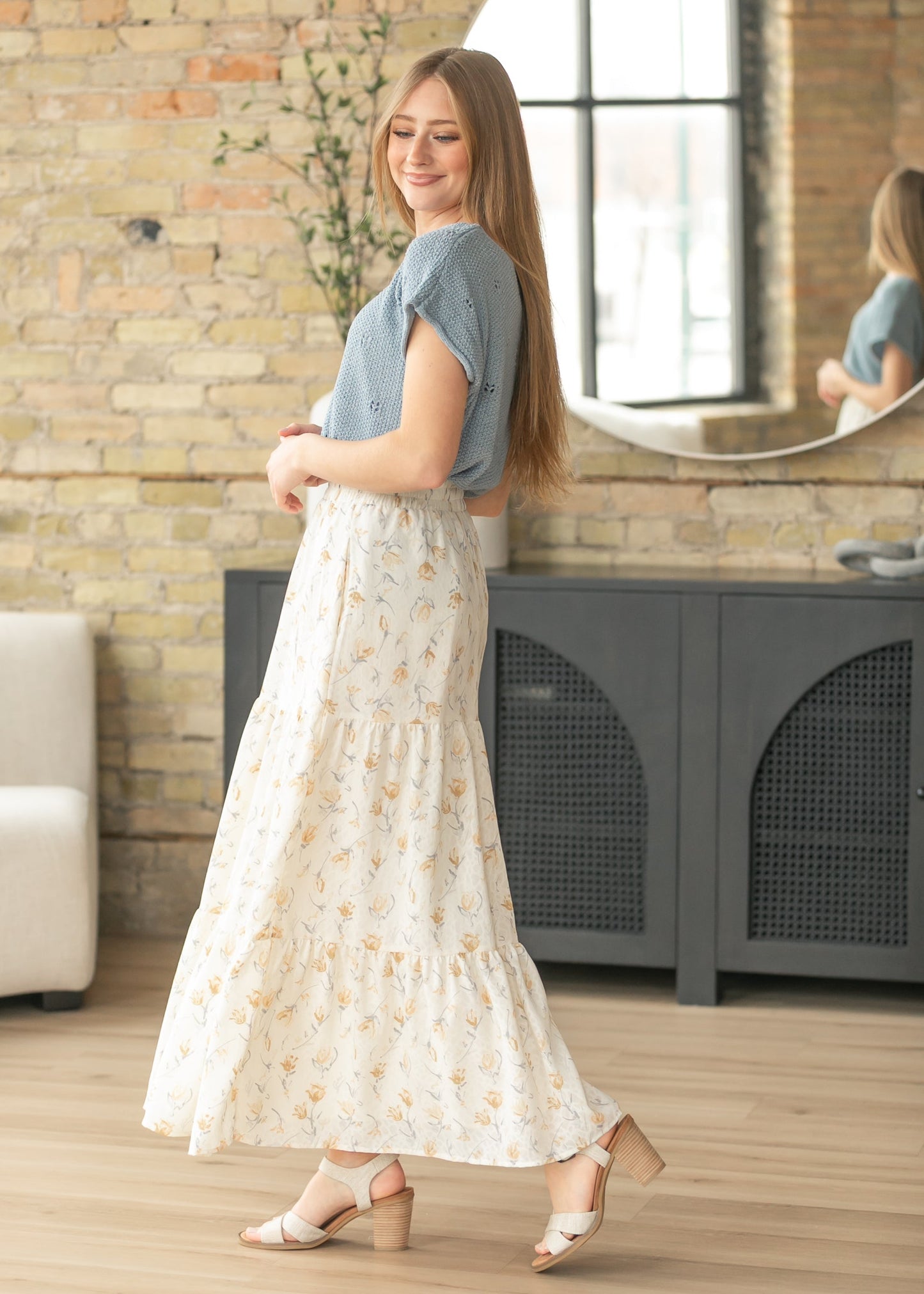 Tiered Boho Maxi Skirt