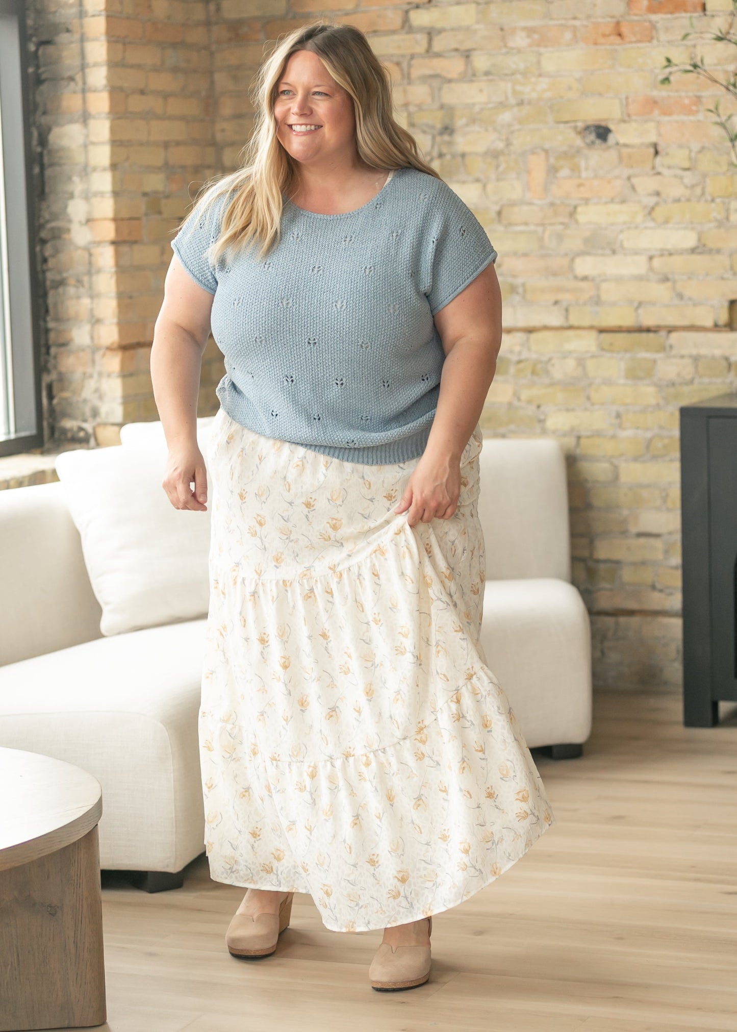 Tiered Boho Maxi Skirt