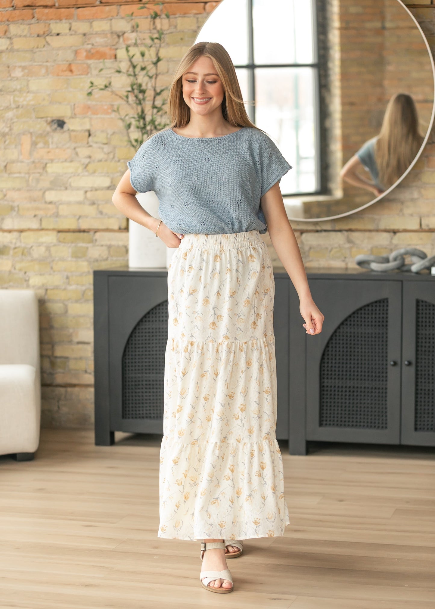 Tiered Boho Maxi Skirt