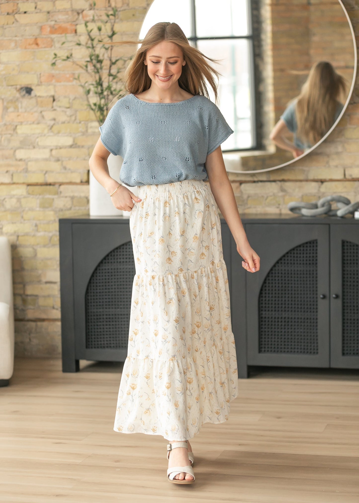 Tiered Boho Maxi Skirt