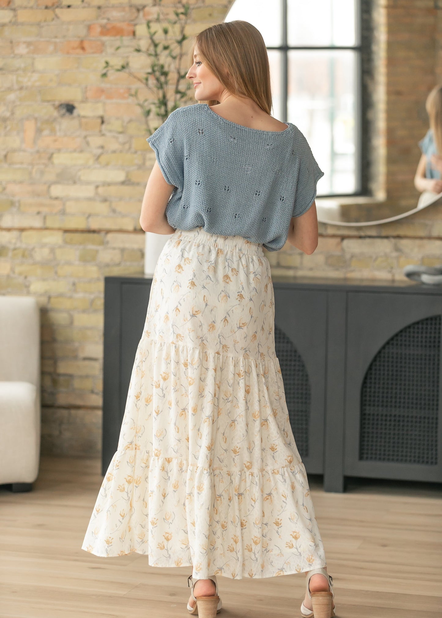 Tiered Boho Maxi Skirt