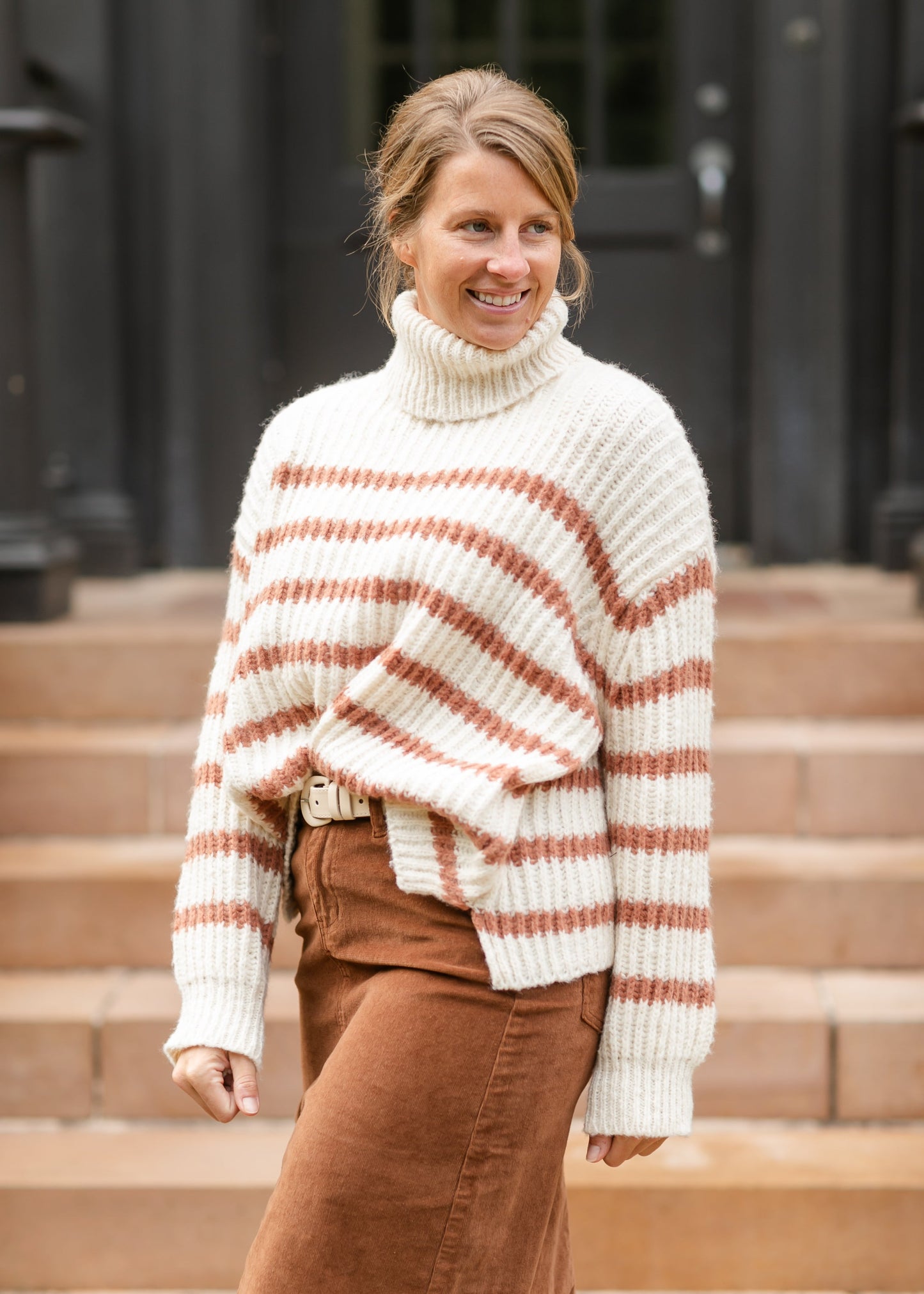 Turtleneck Striped Sweater - FINAL SALE