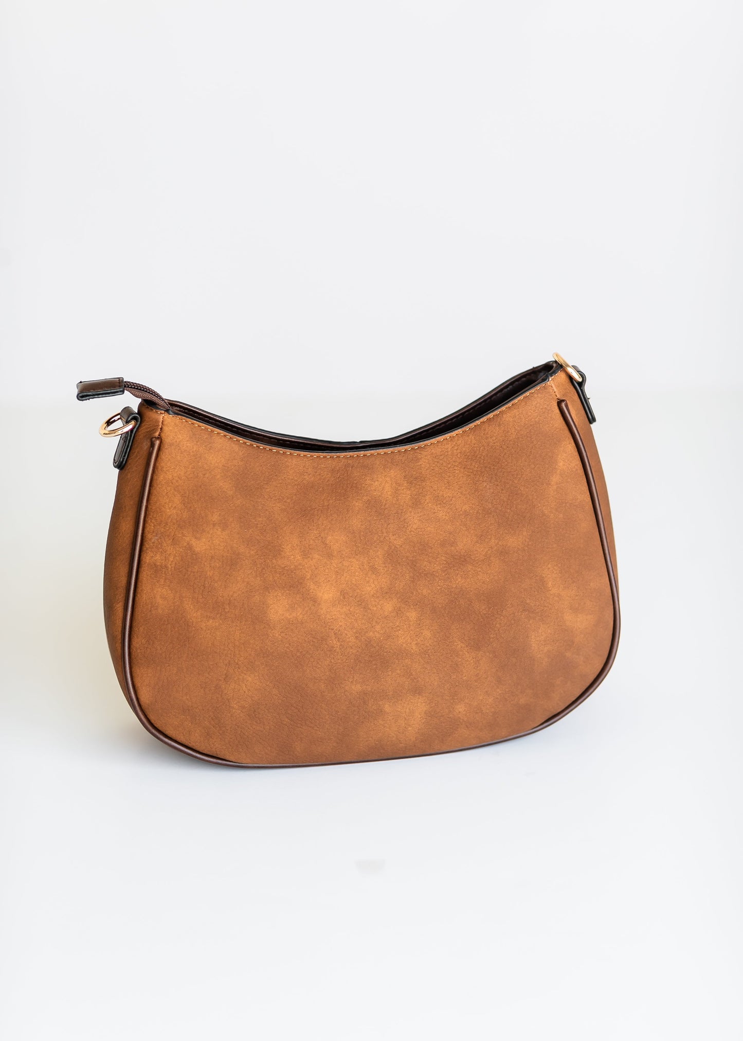 Two-Tone Distressed Crossbody Bag