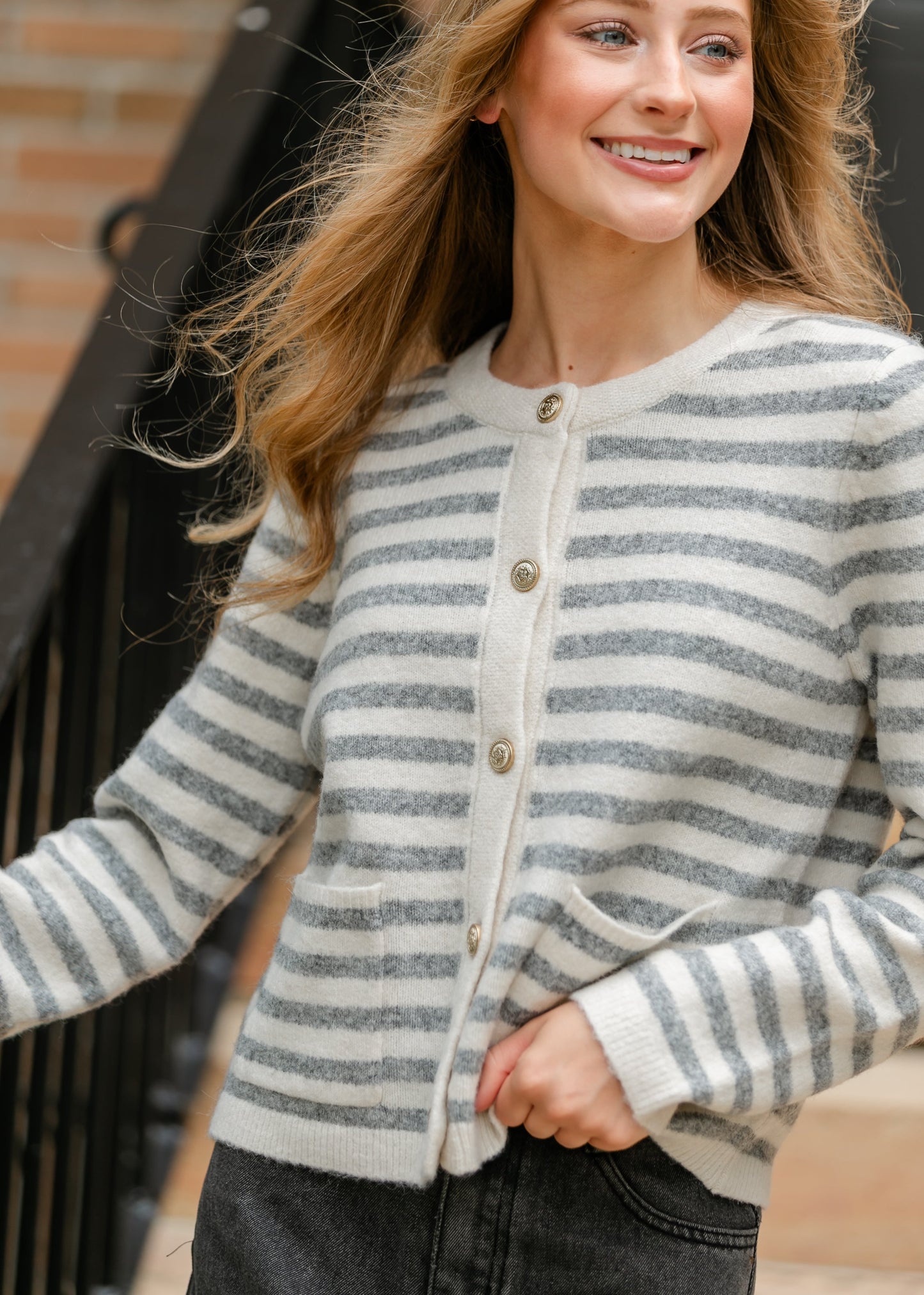 Ultra Soft Striped Cardigan - FINAL SALE