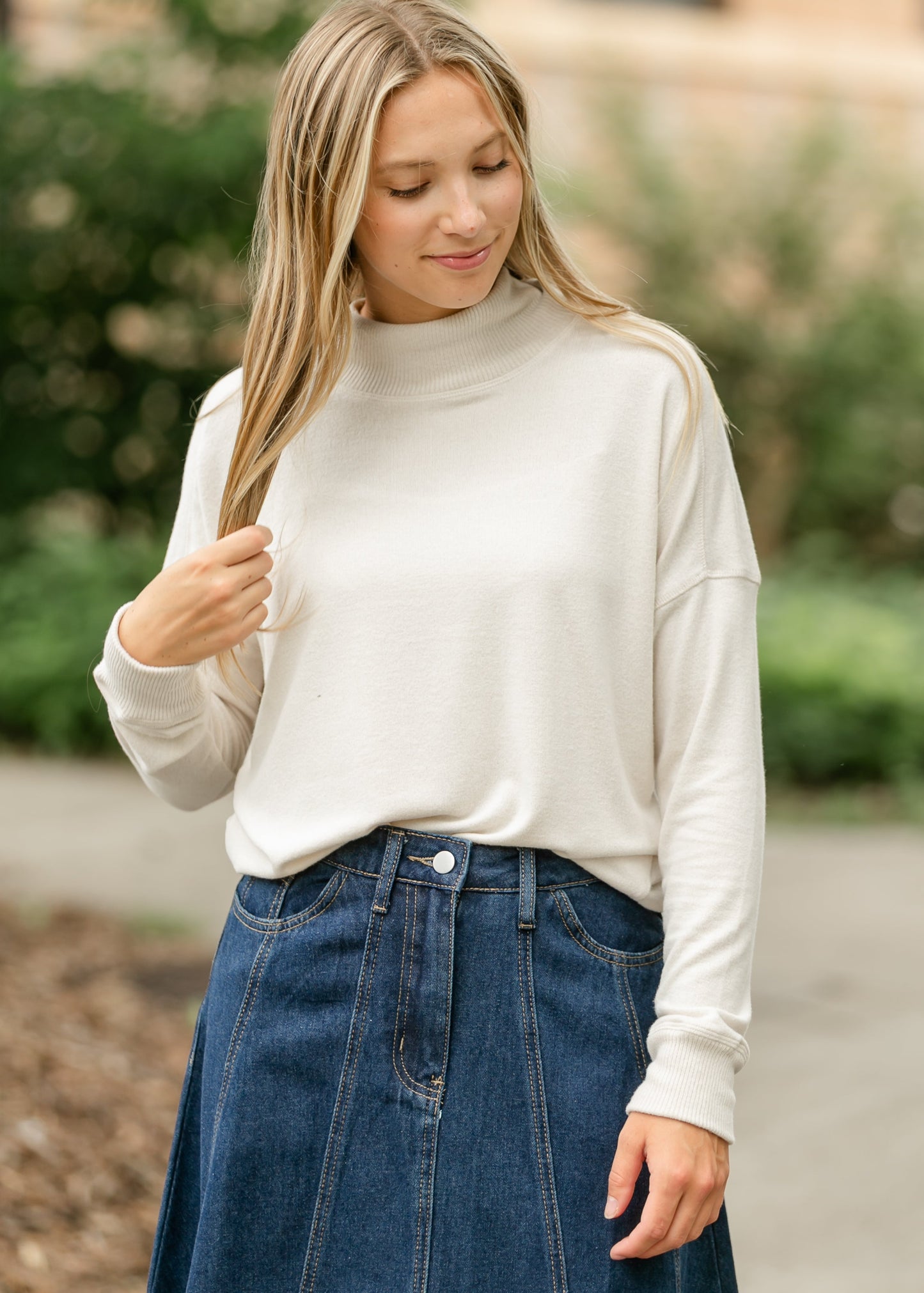 Ultra Soft Turtleneck Tee
