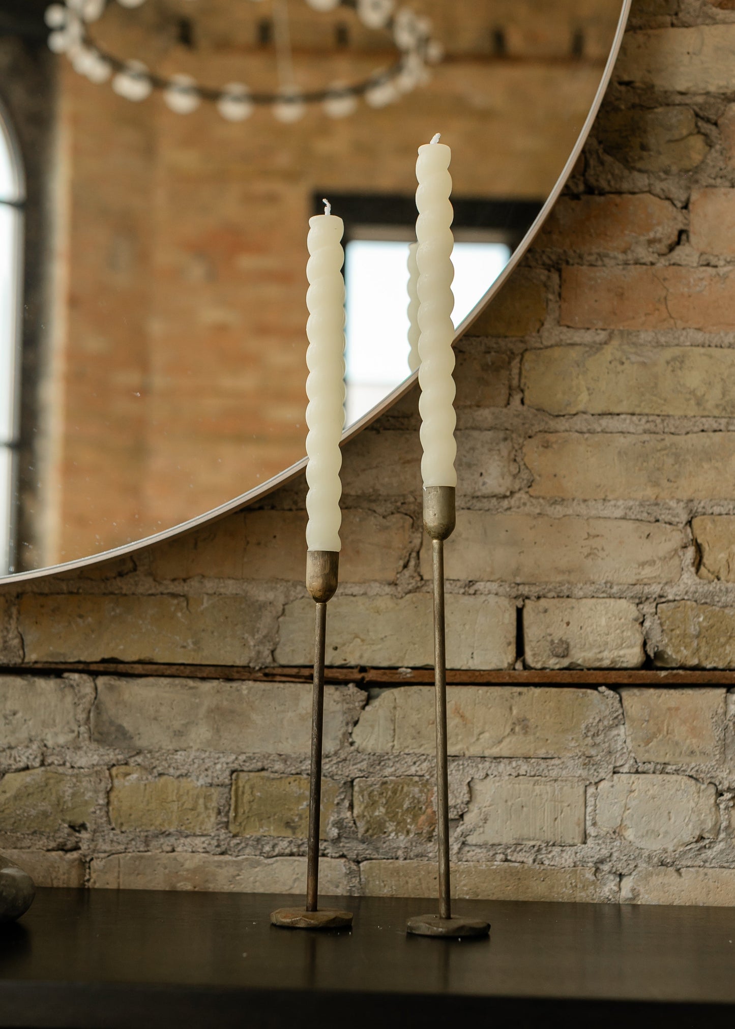 Unscented Twisted Taper Candle Set of 2 - FINAL SALE