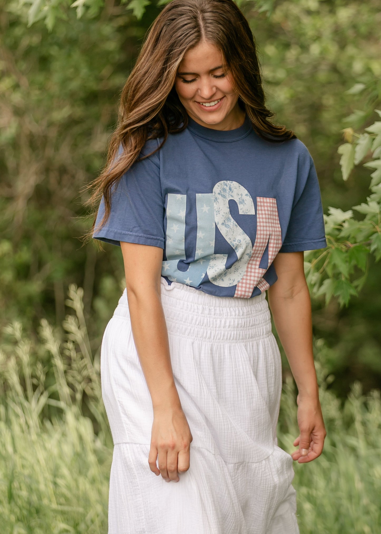 USA Picnic Patchwork T-shirt - FINAL SALE