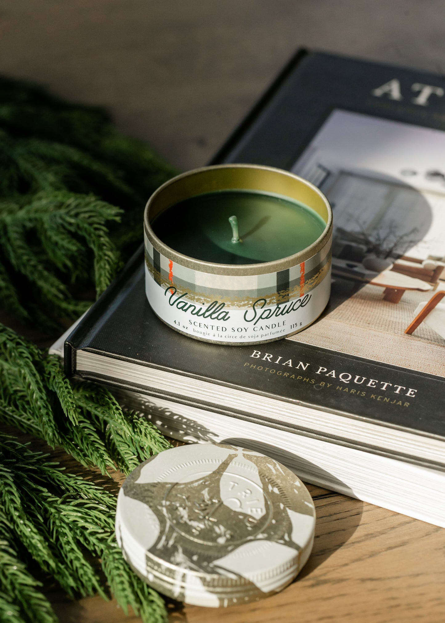 Vanilla Spruce Small Tin Candle - FINAL SALE