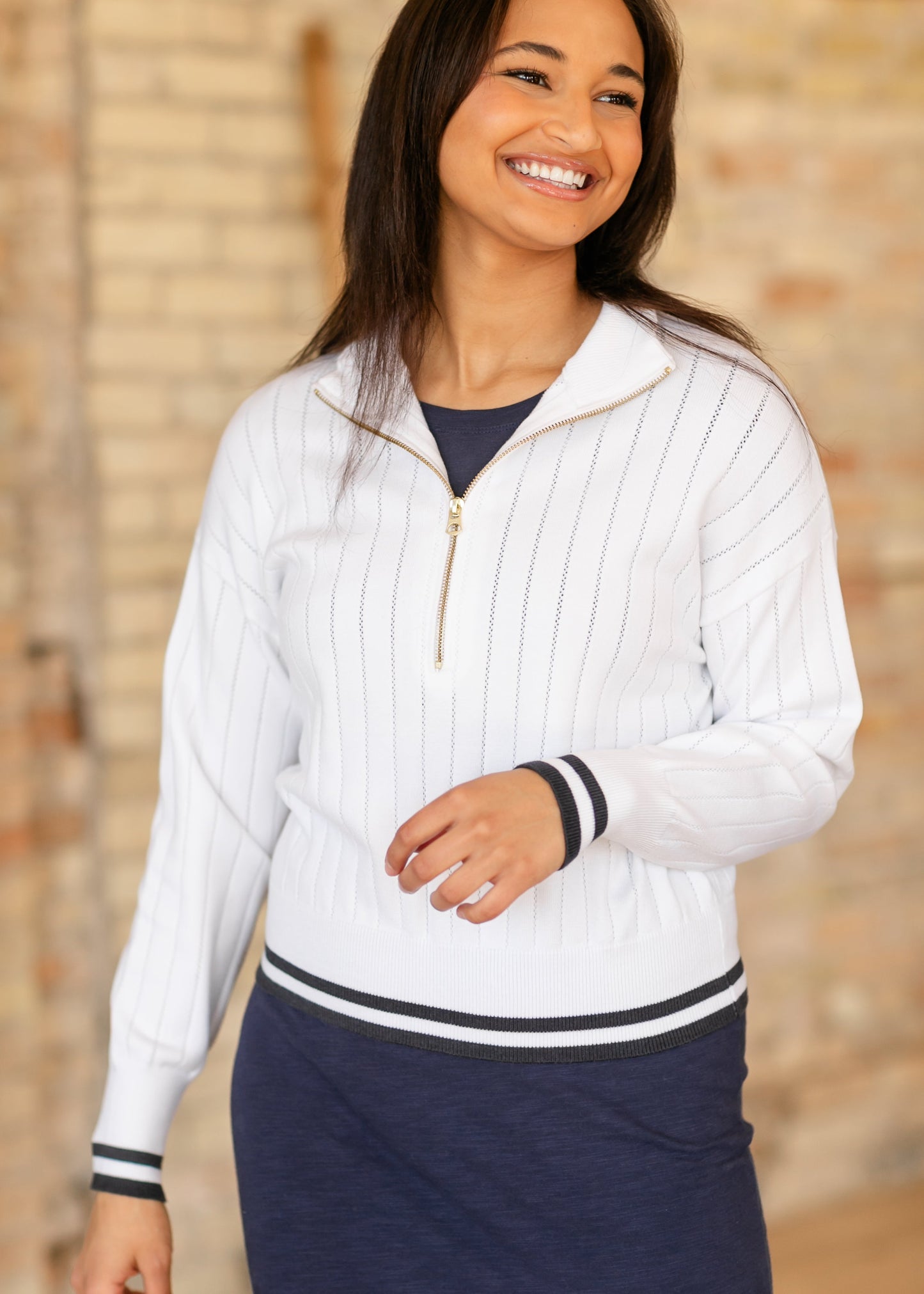 VARLEY® Aliyah Half Zip Knit Sweater - FINAL SALE