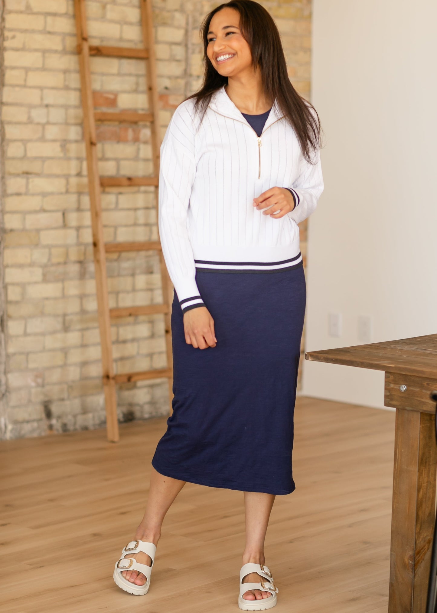 VARLEY® Aliyah Half Zip Knit Sweater - FINAL SALE