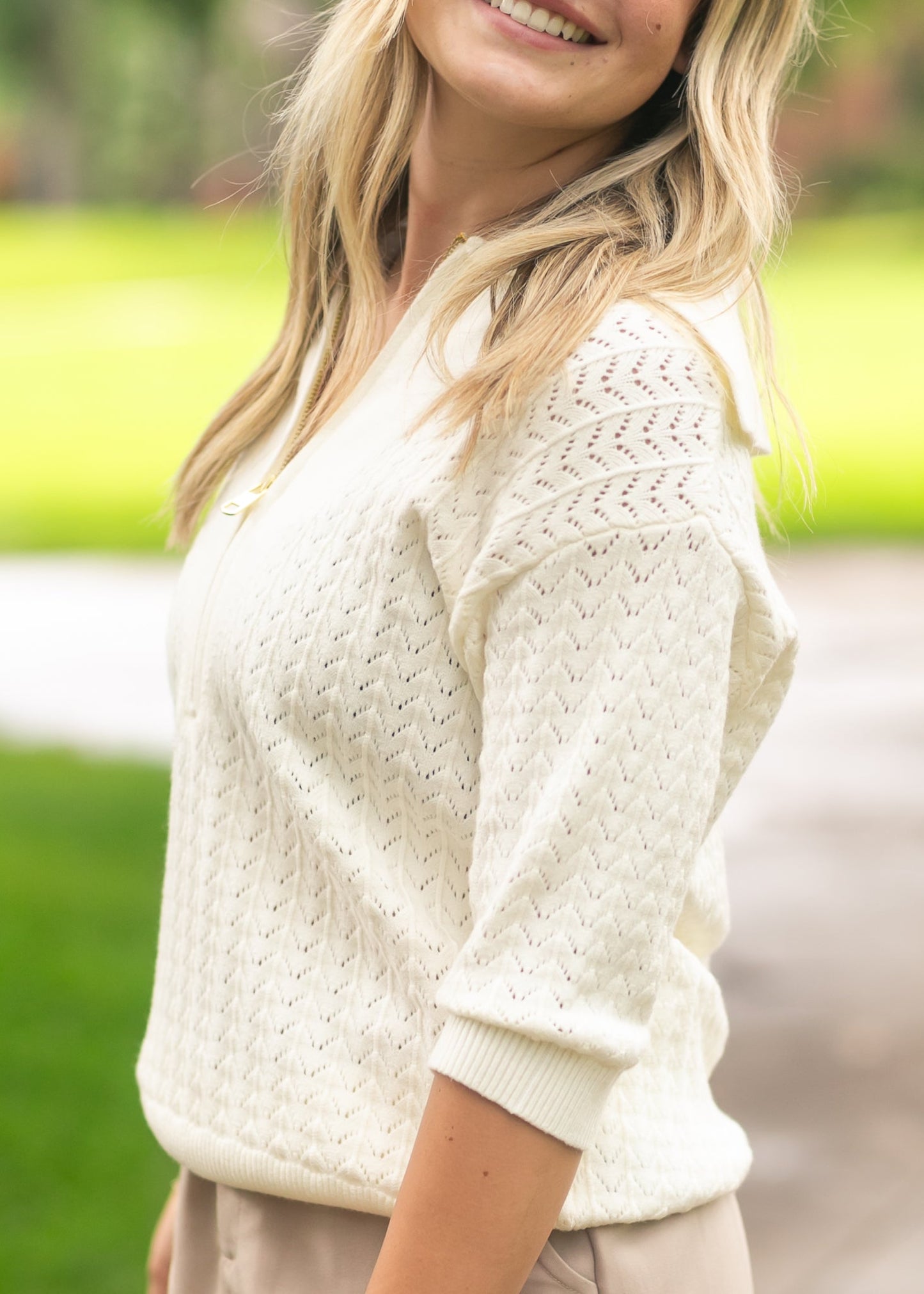 Varley® Arney Half Zip Knit Polo Top - FINAL SALE