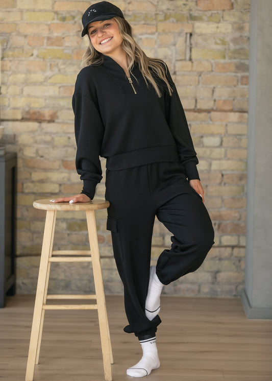 Varley® Black Cargo Pant 25