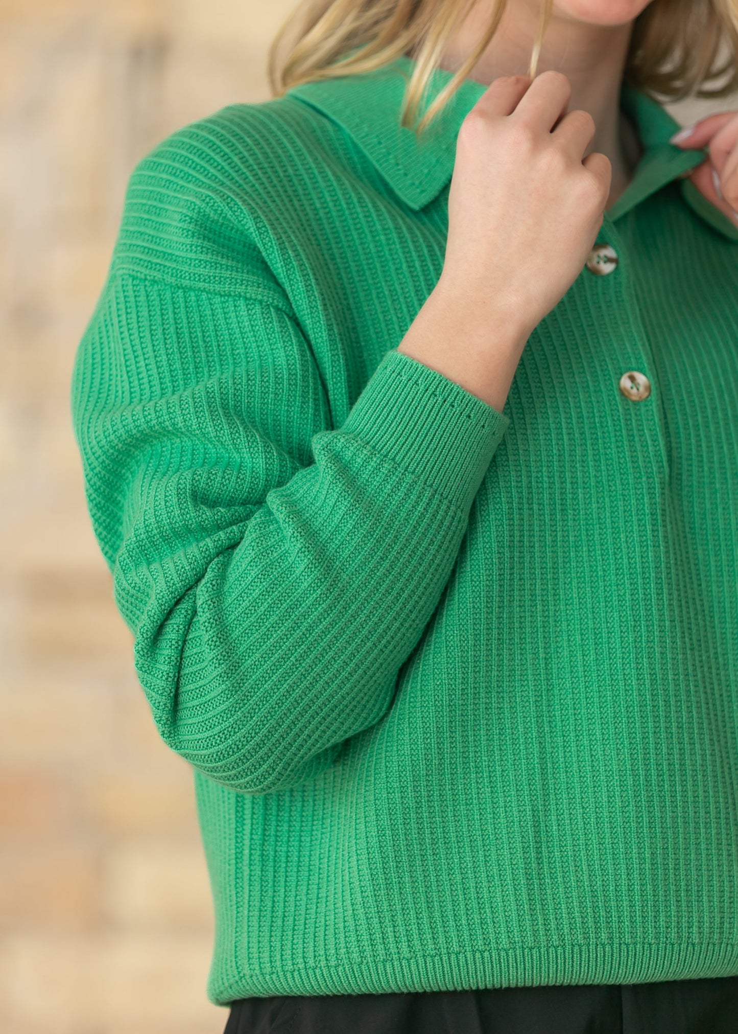 Varley® Marlie Knit Polo Sweater