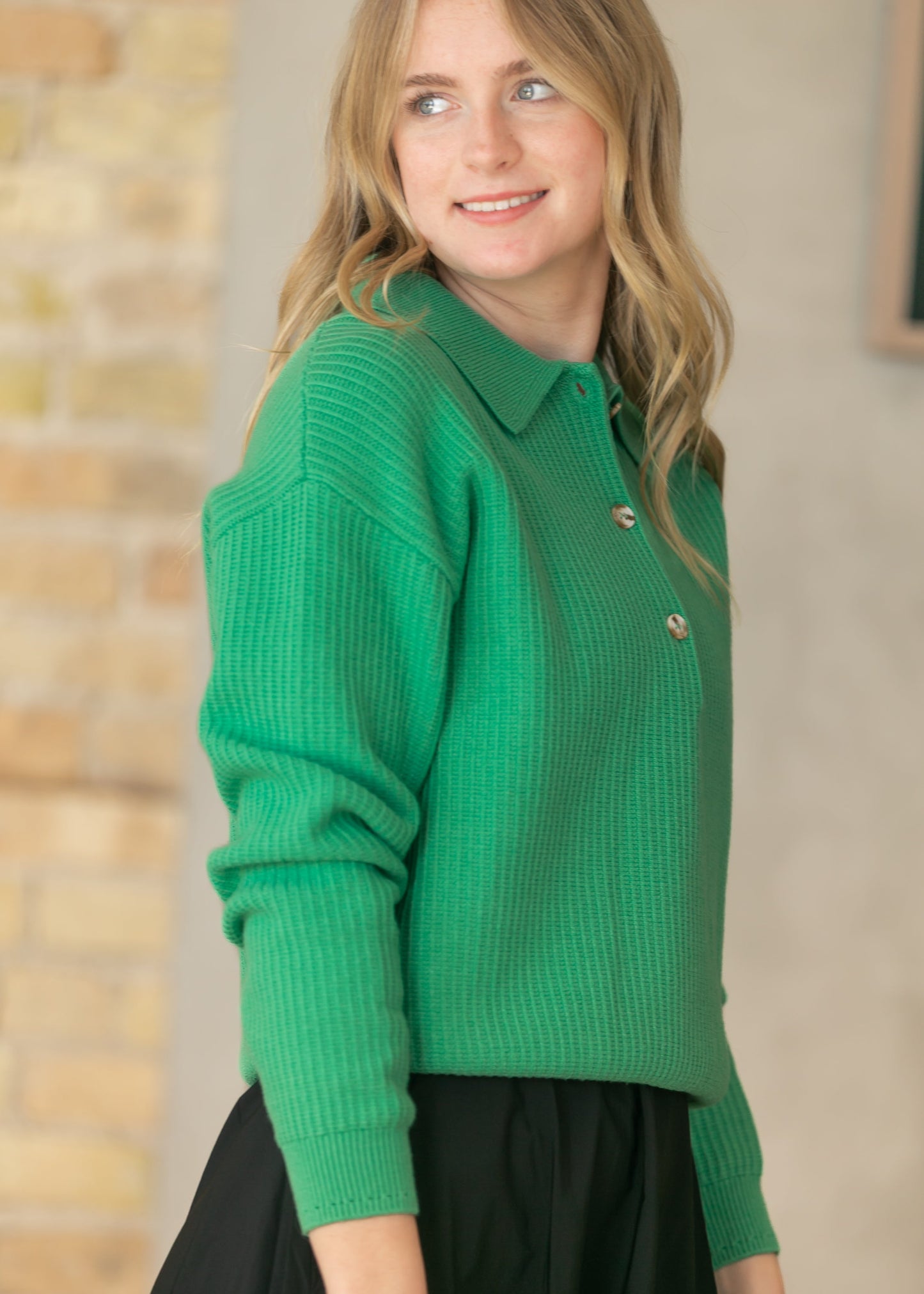 Varley® Marlie Knit Polo Sweater