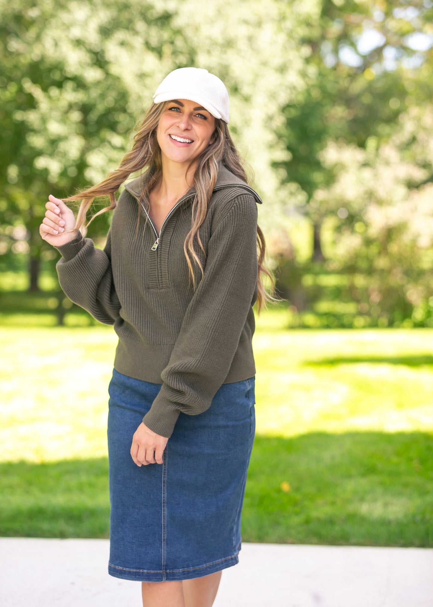 Varley® Maura Half-Zip Rib Knit Sweater - FINAL SALE