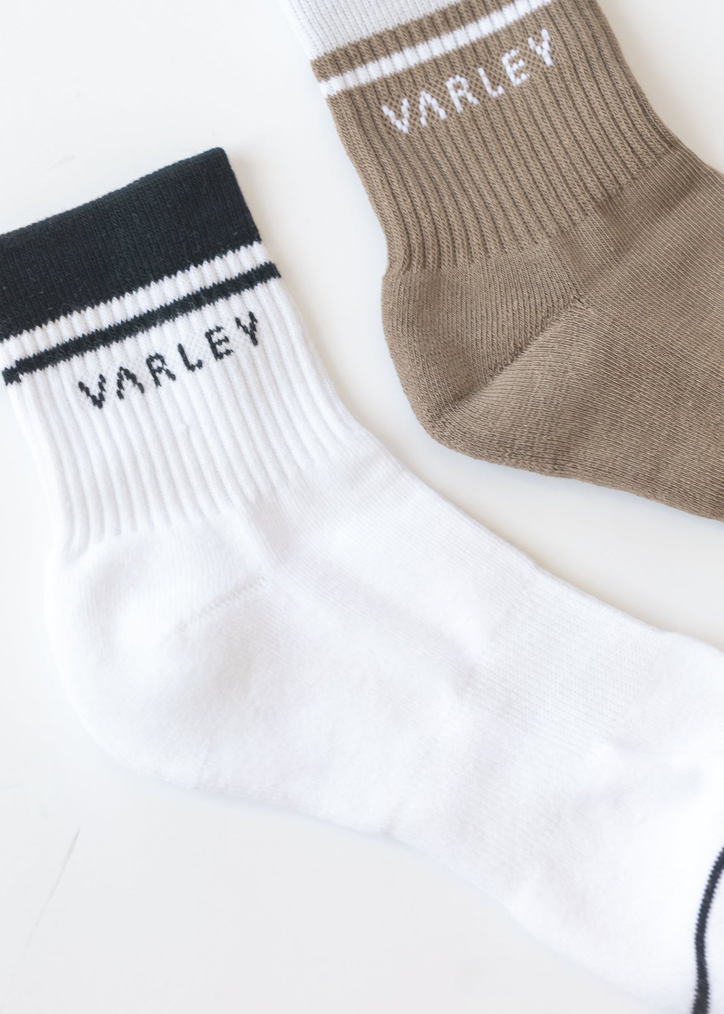 Varley® Taupe Lenni Half Crew Sock