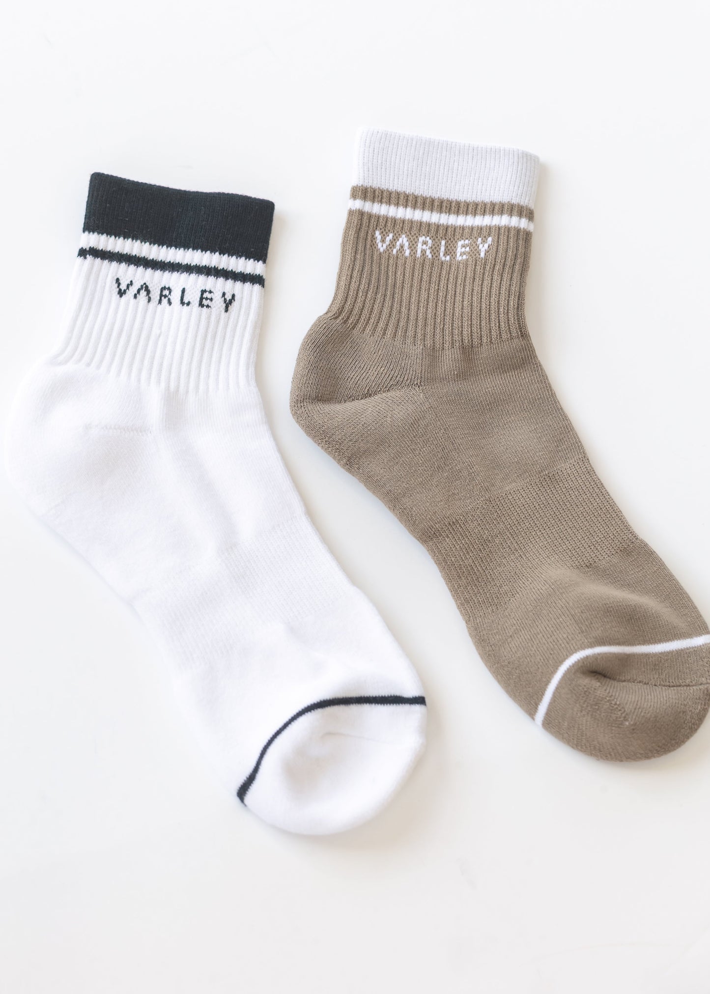 Varley® Taupe Lenni Half Crew Sock