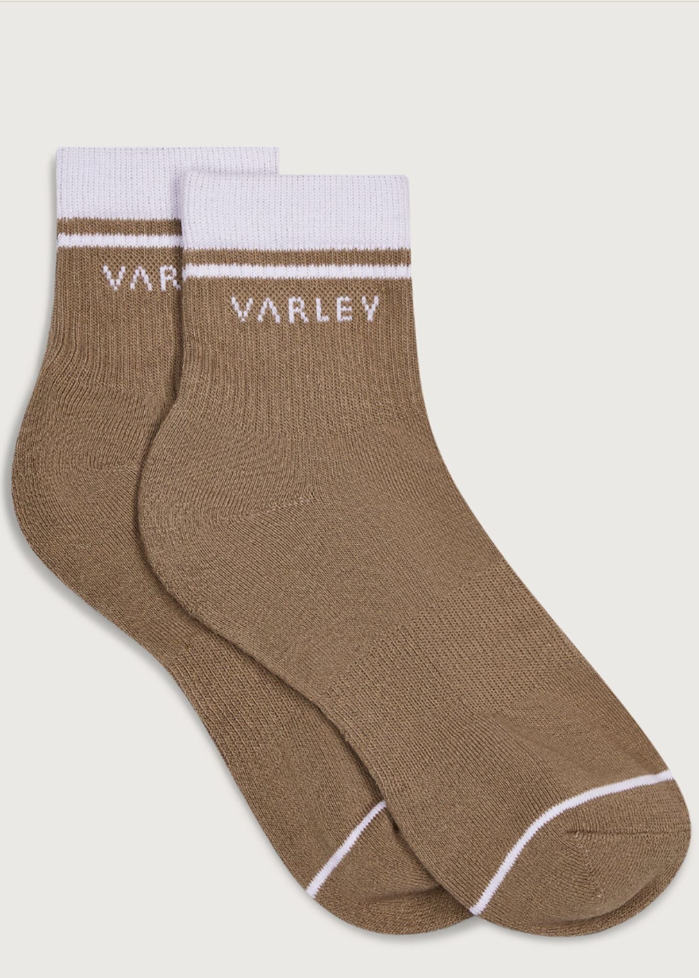 Varley® Taupe Lenni Half Crew Sock