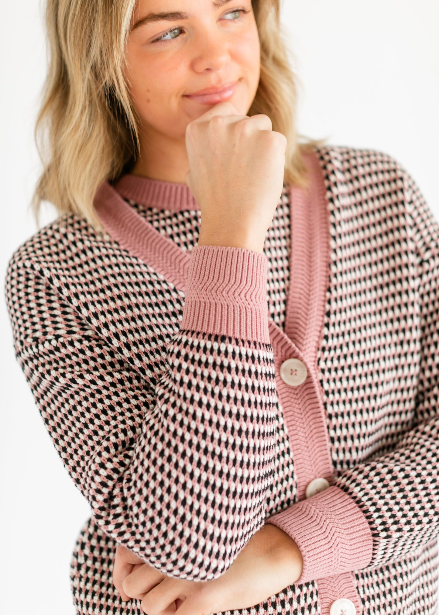 VARLEY® Tiffany Textured Knit Cardigan