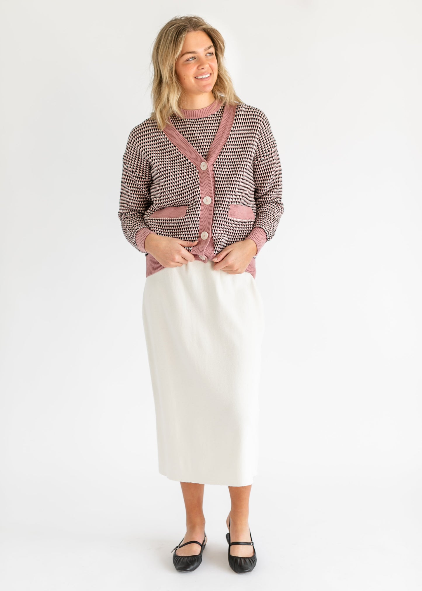 VARLEY® Tiffany Textured Knit Cardigan