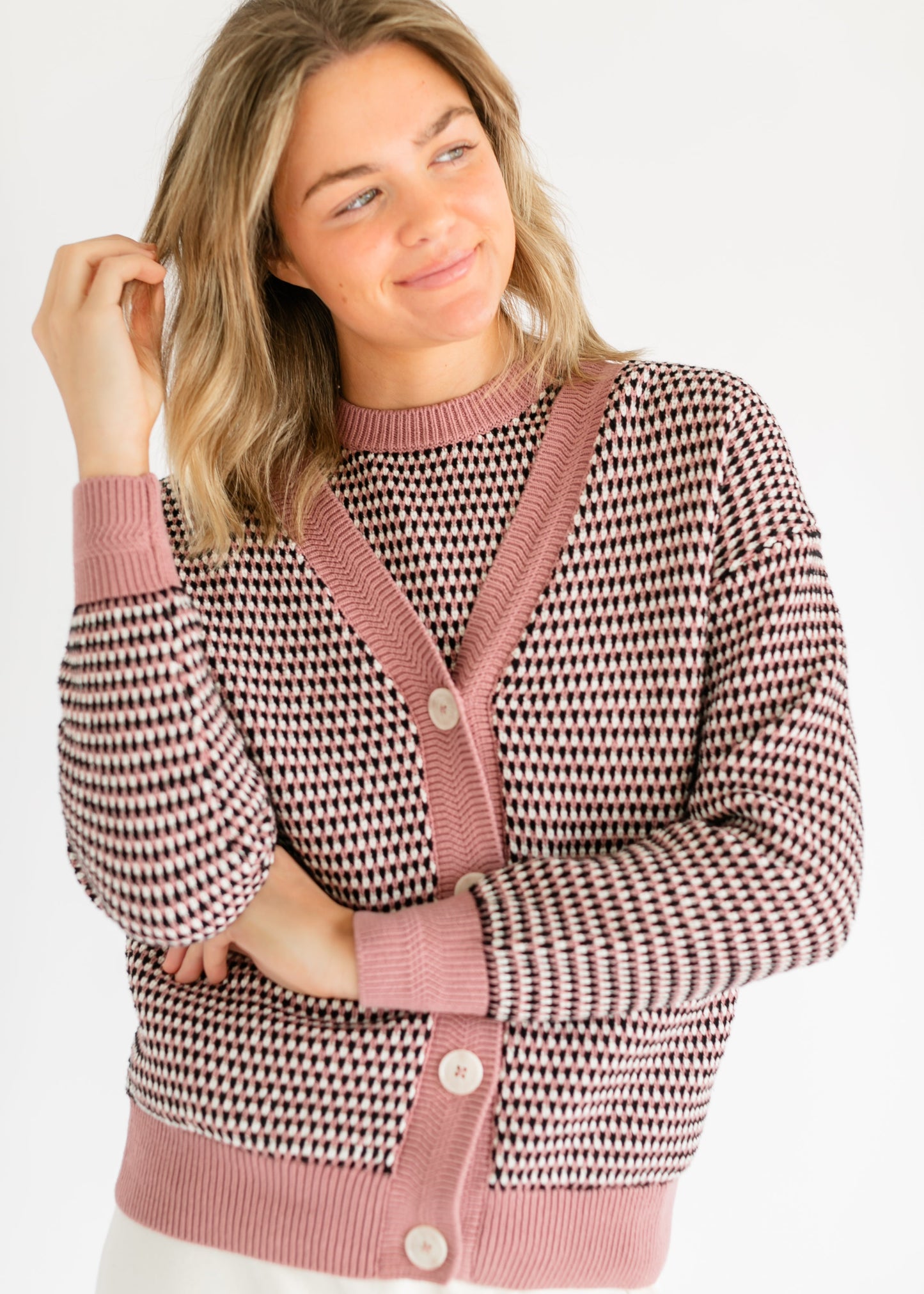 VARLEY® Tiffany Textured Knit Cardigan