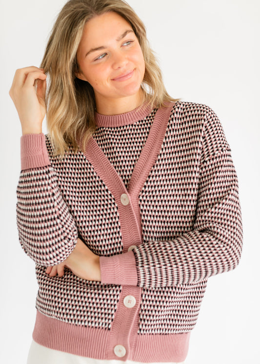 VARLEY® Tiffany Textured Knit Cardigan