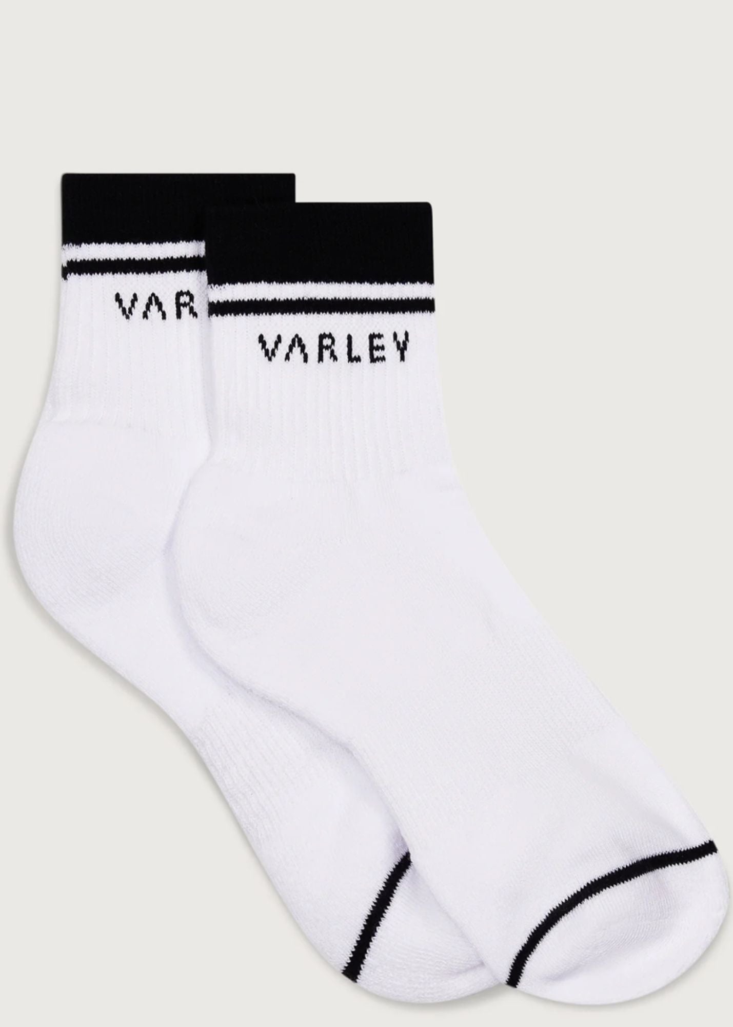 Varley® White Lenni Half Crew Sock