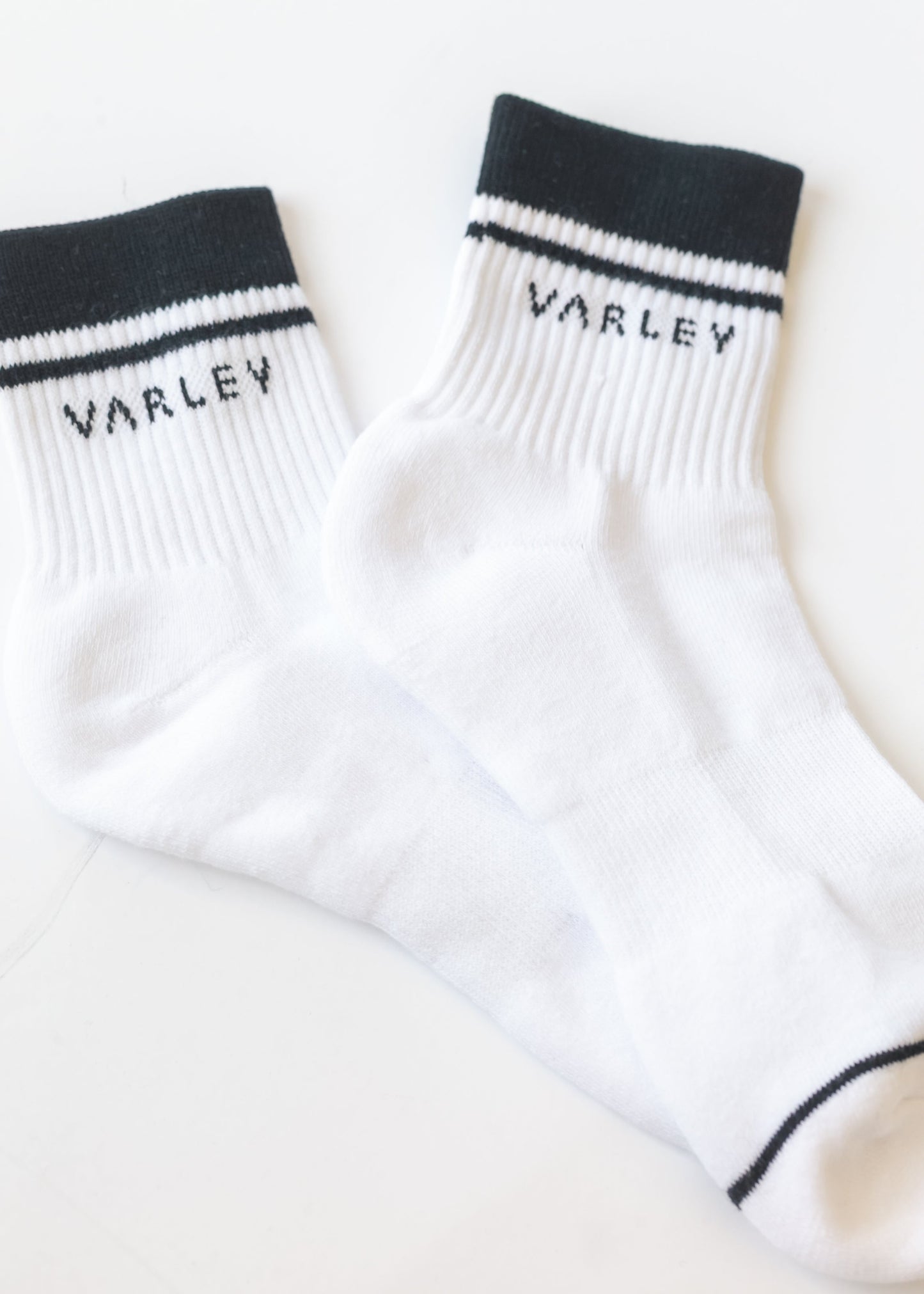 Varley® White Lenni Half Crew Sock