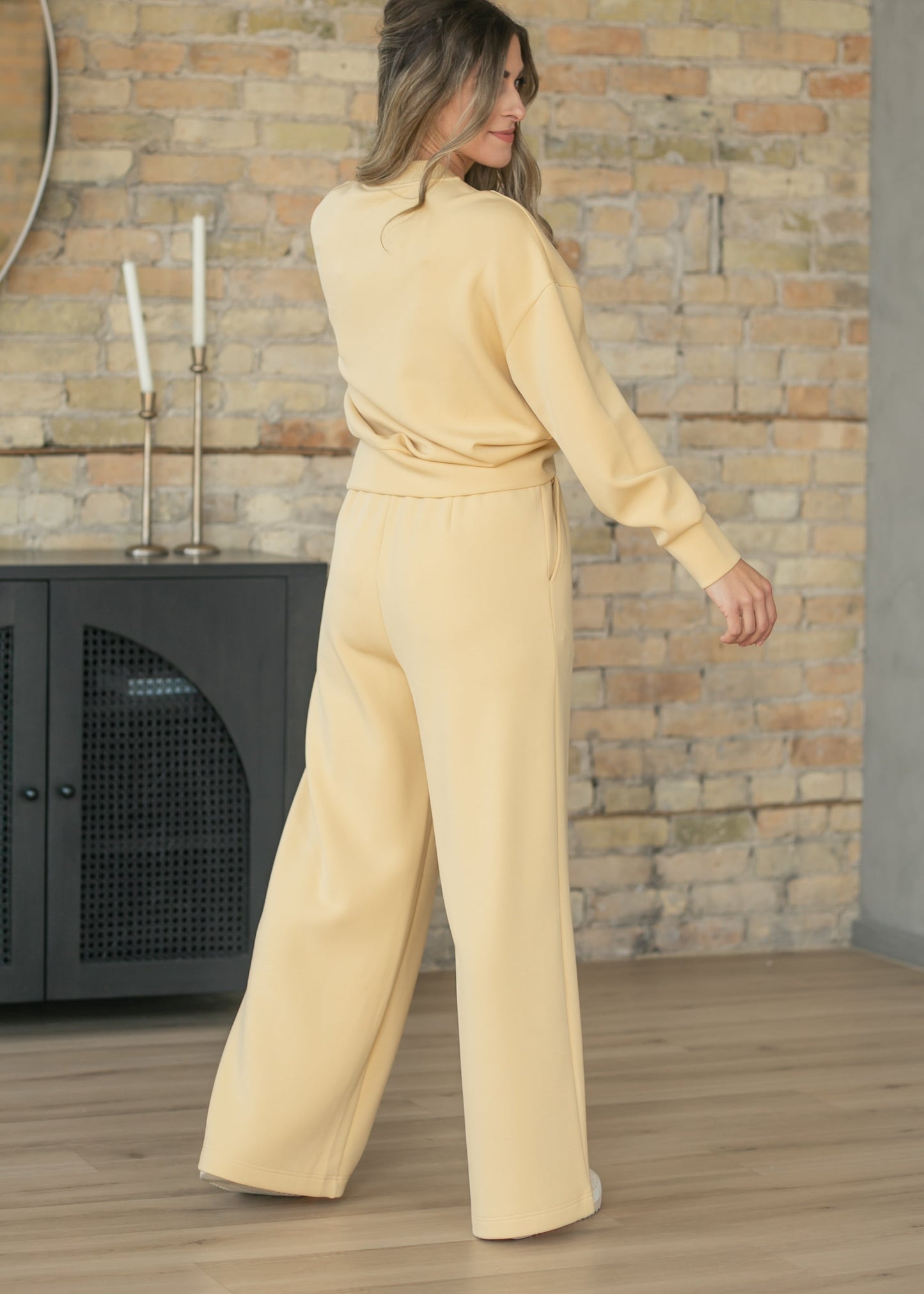 Varley® Yellow Extra Wide Leg Pant 29.5