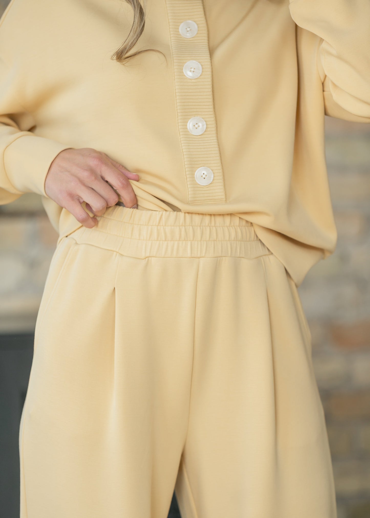 Varley® Yellow Extra Wide Leg Pant 29.5