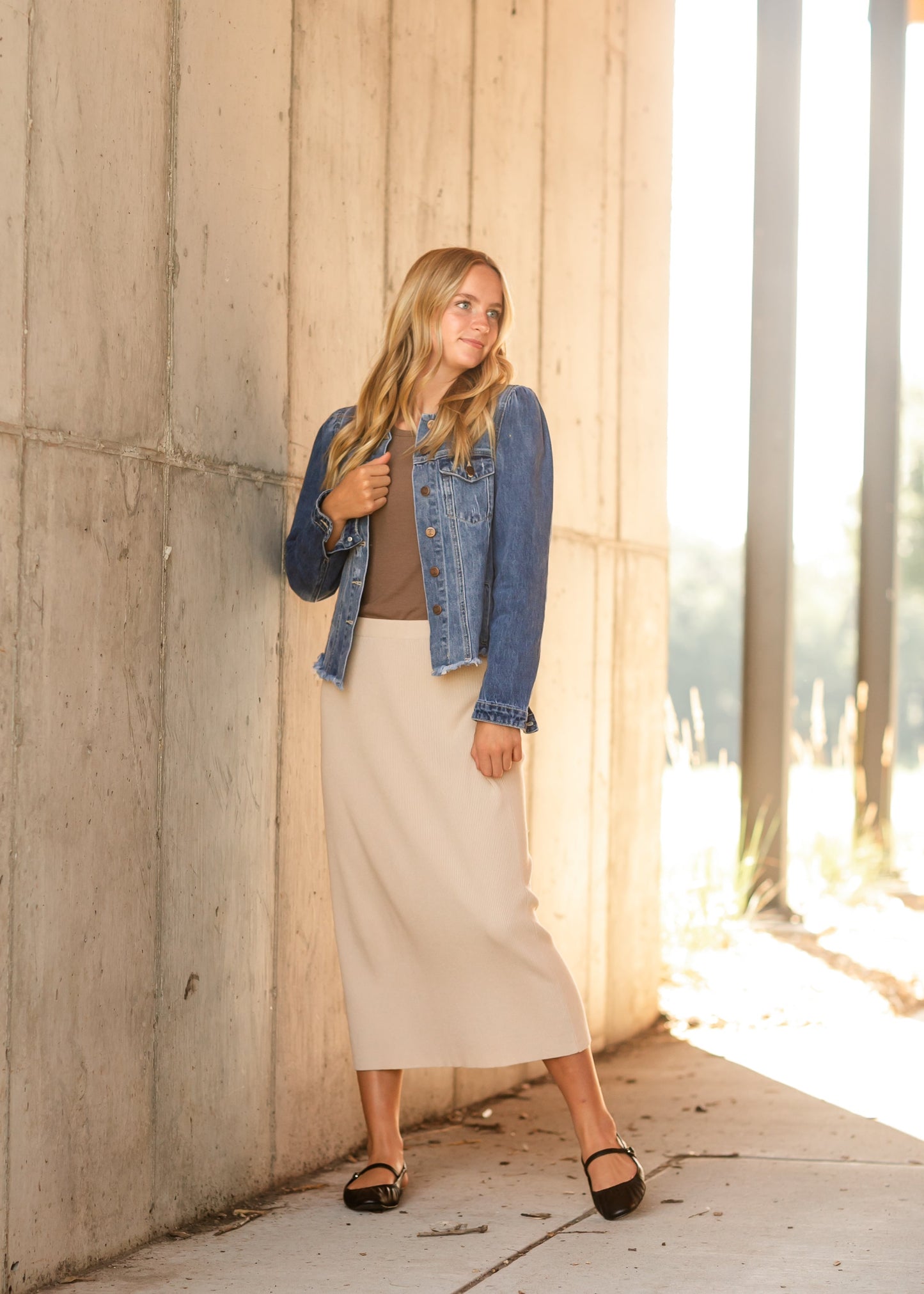 Vera Knit Midi Skirt - FINAL SALE