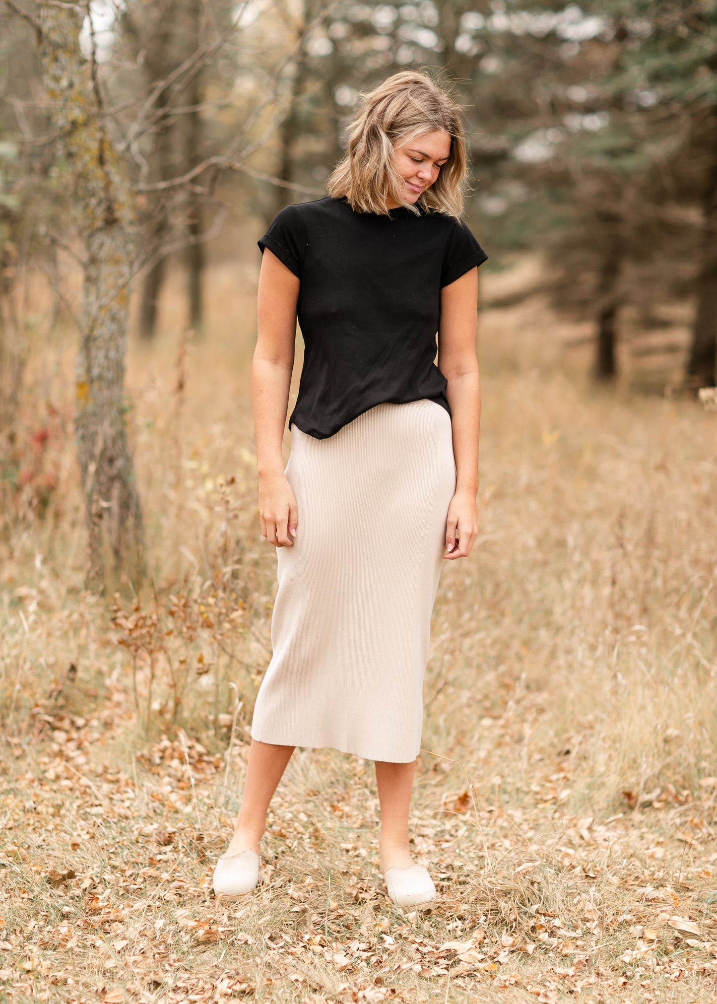 Vera Knit Midi Skirt - FINAL SALE