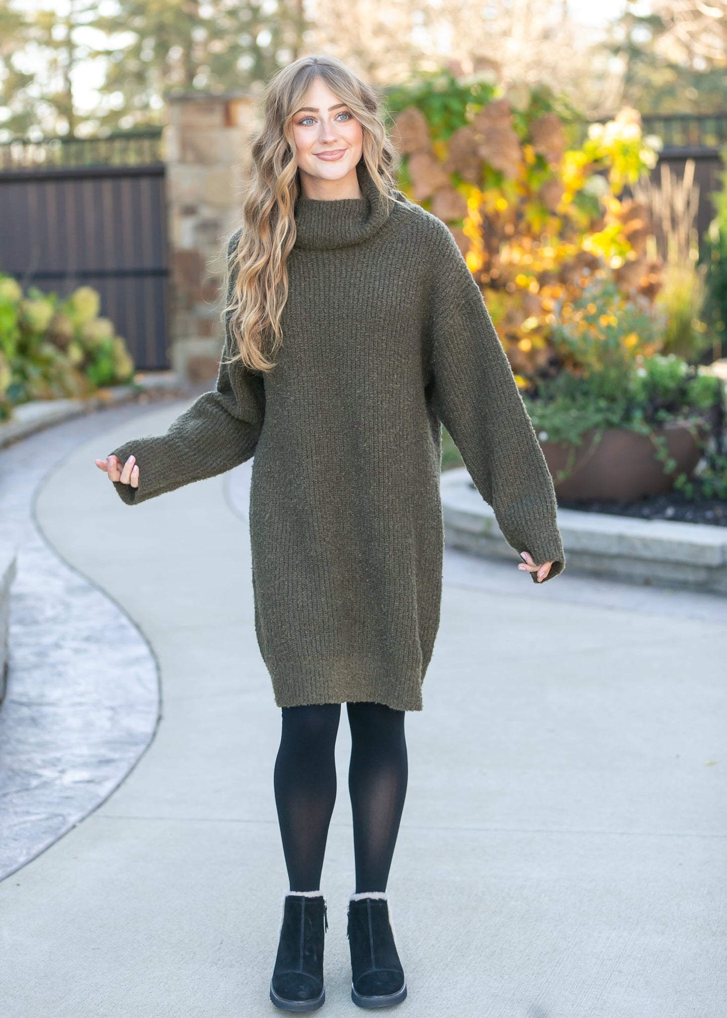 Verity Turtleneck Midi Dress