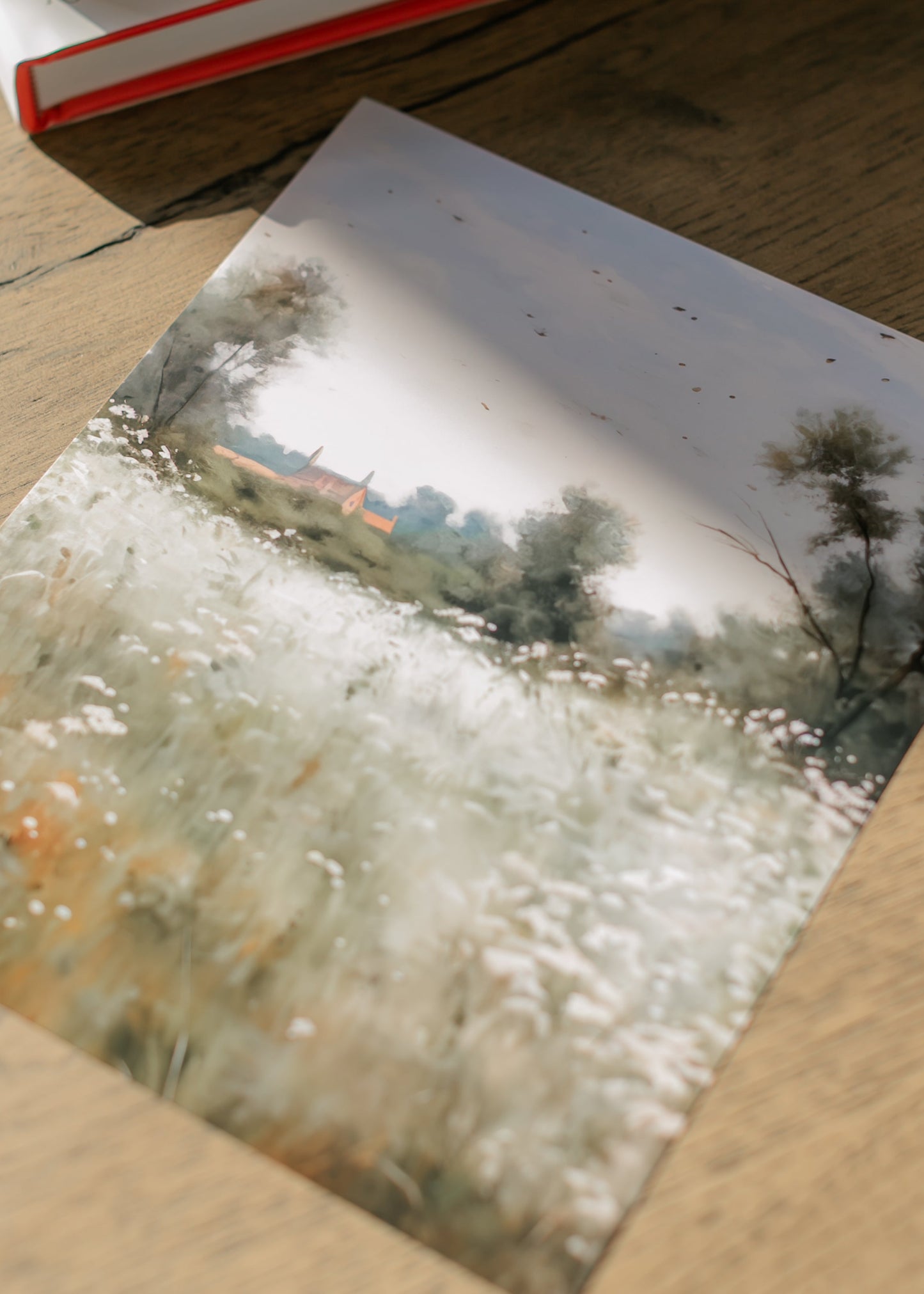 Vintage Field Landscape Art Print 8" x 10" - FINAL SALE