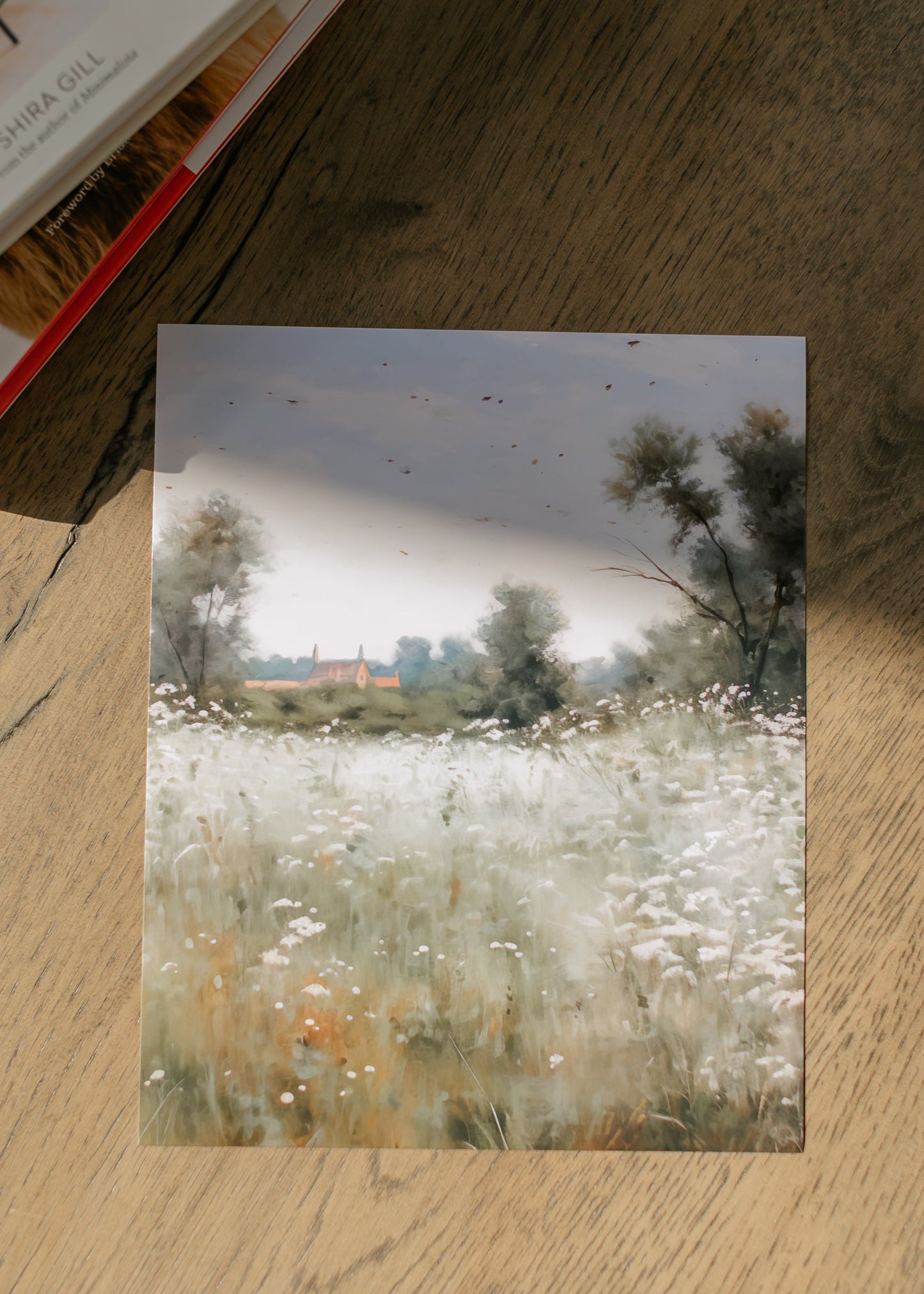 Vintage Field Landscape Art Print 8" x 10" - FINAL SALE