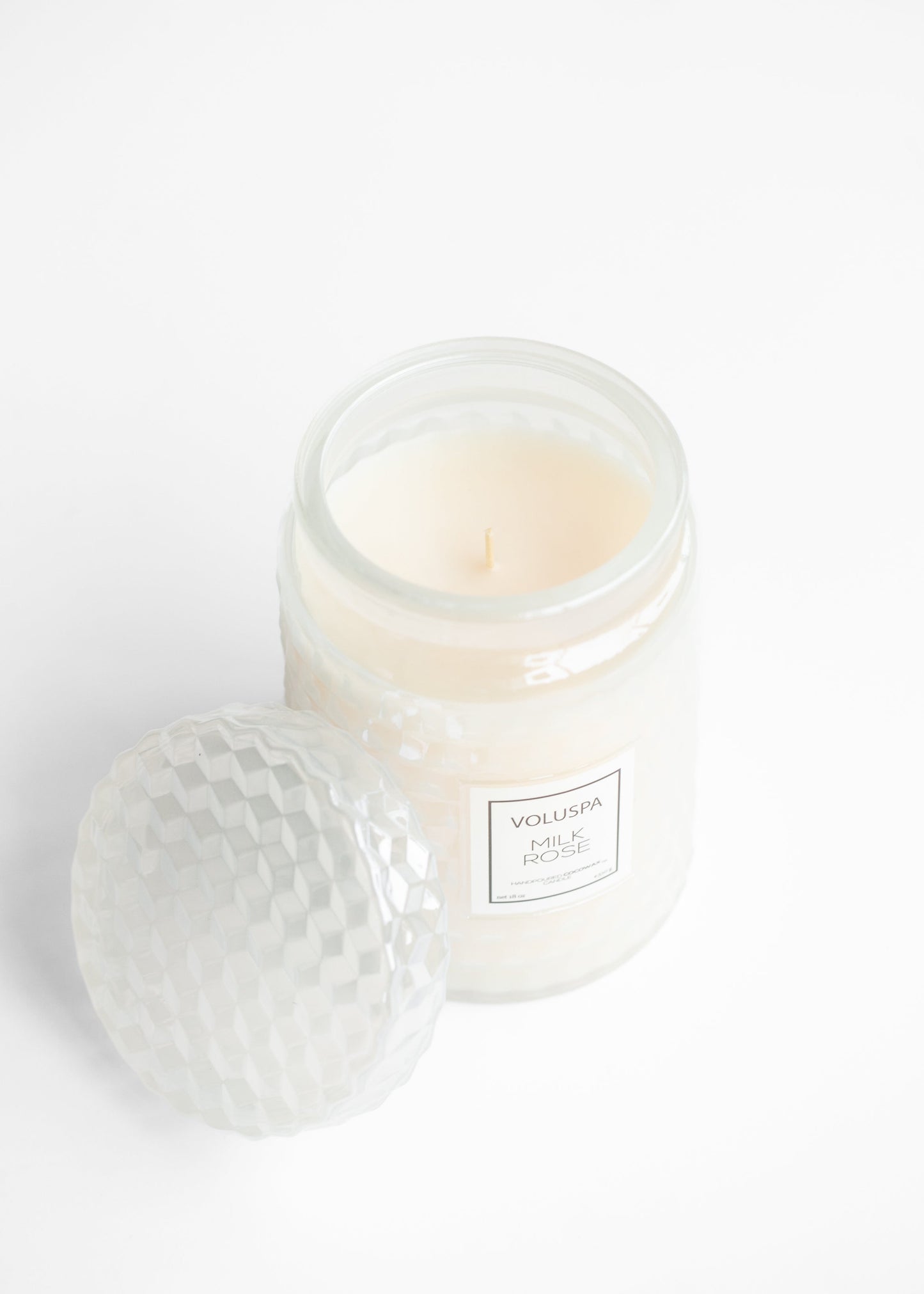Voluspa® Milk Rose 18oz Large Jar Candle